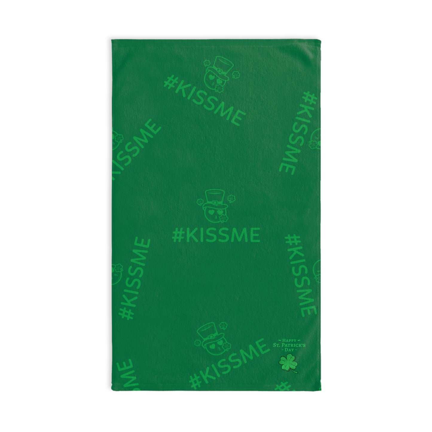 St. Patrick's Day Hand Towel - #KISSME Green Home Decor