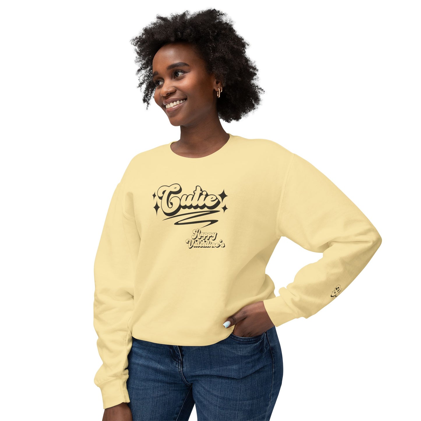 Women Sweatshirt Cutie Valentine - Perfect for Valentine's Day Outfit