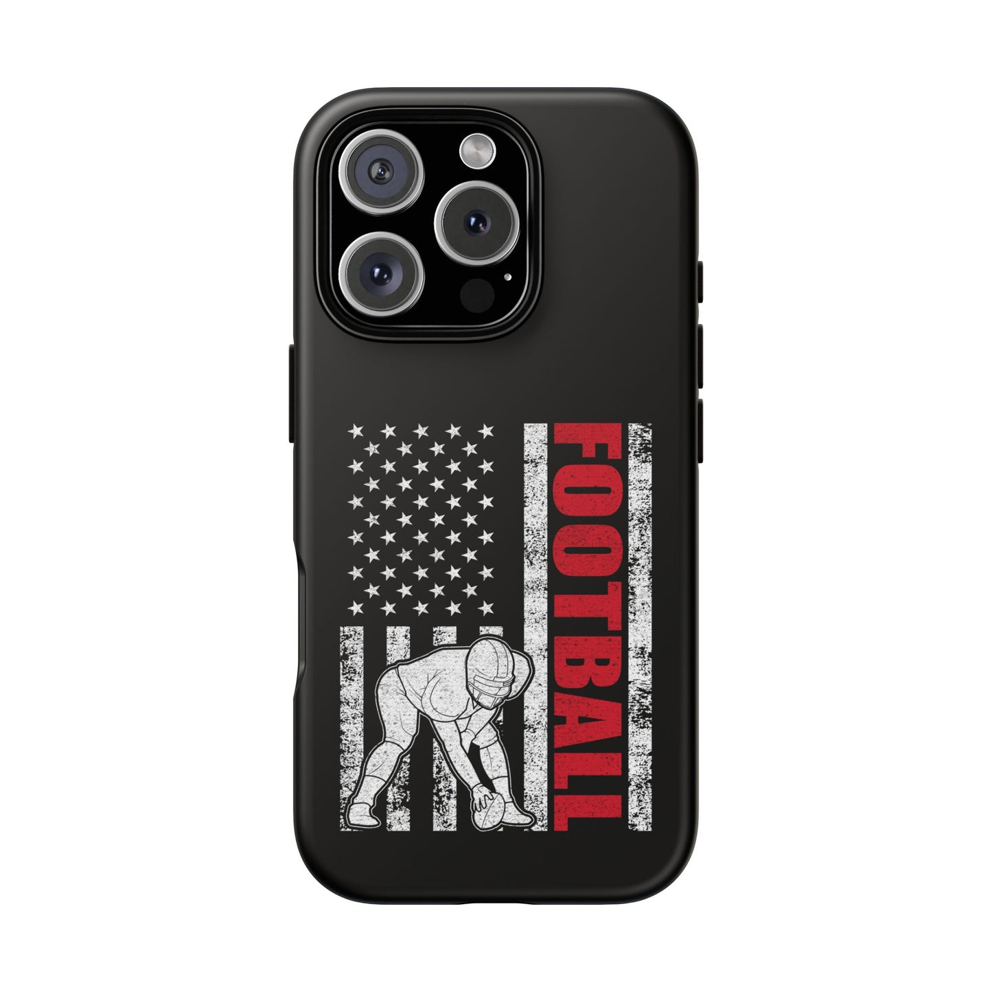 Football American Flag Phone Case - Tough Cases for Fans