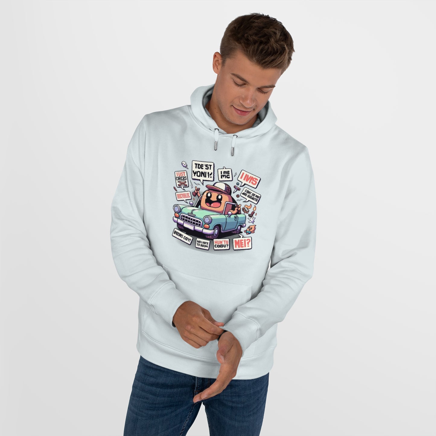 Fun Cartoon Retro King Hoodie – Stylish & Comfortable for All Ages