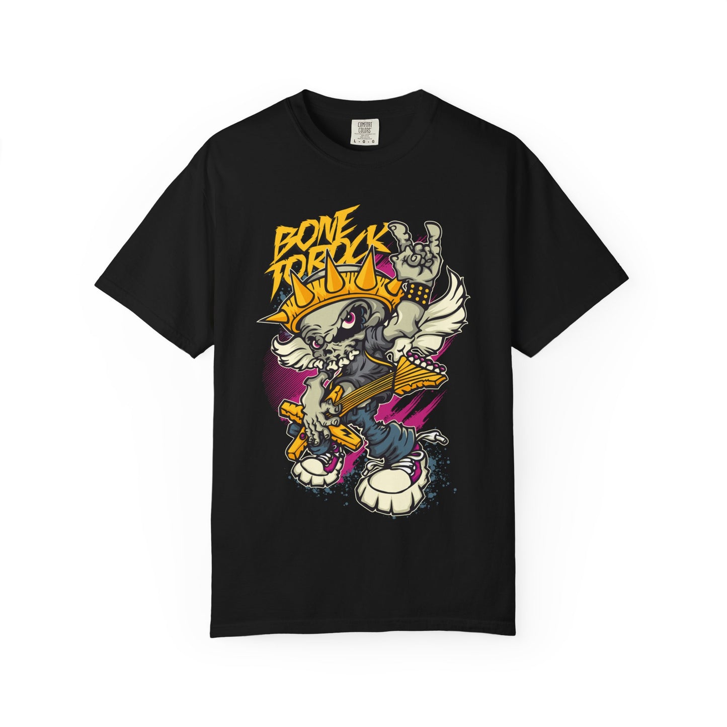 Men's Street Style Graphic T-Shirt "Bone Threat" - Tee for Music Lovers
