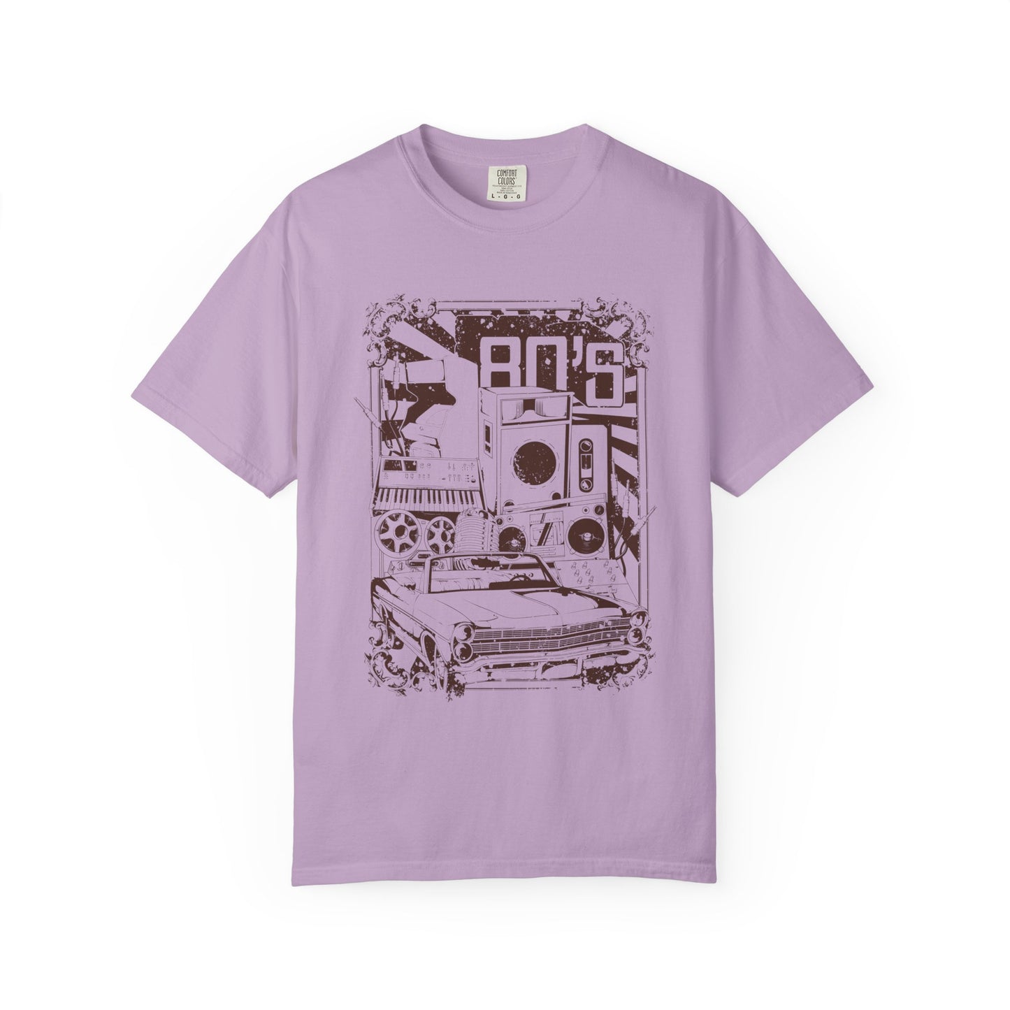 Retro 80s Unisex T-Shirt for Vintage Car & Music Fans