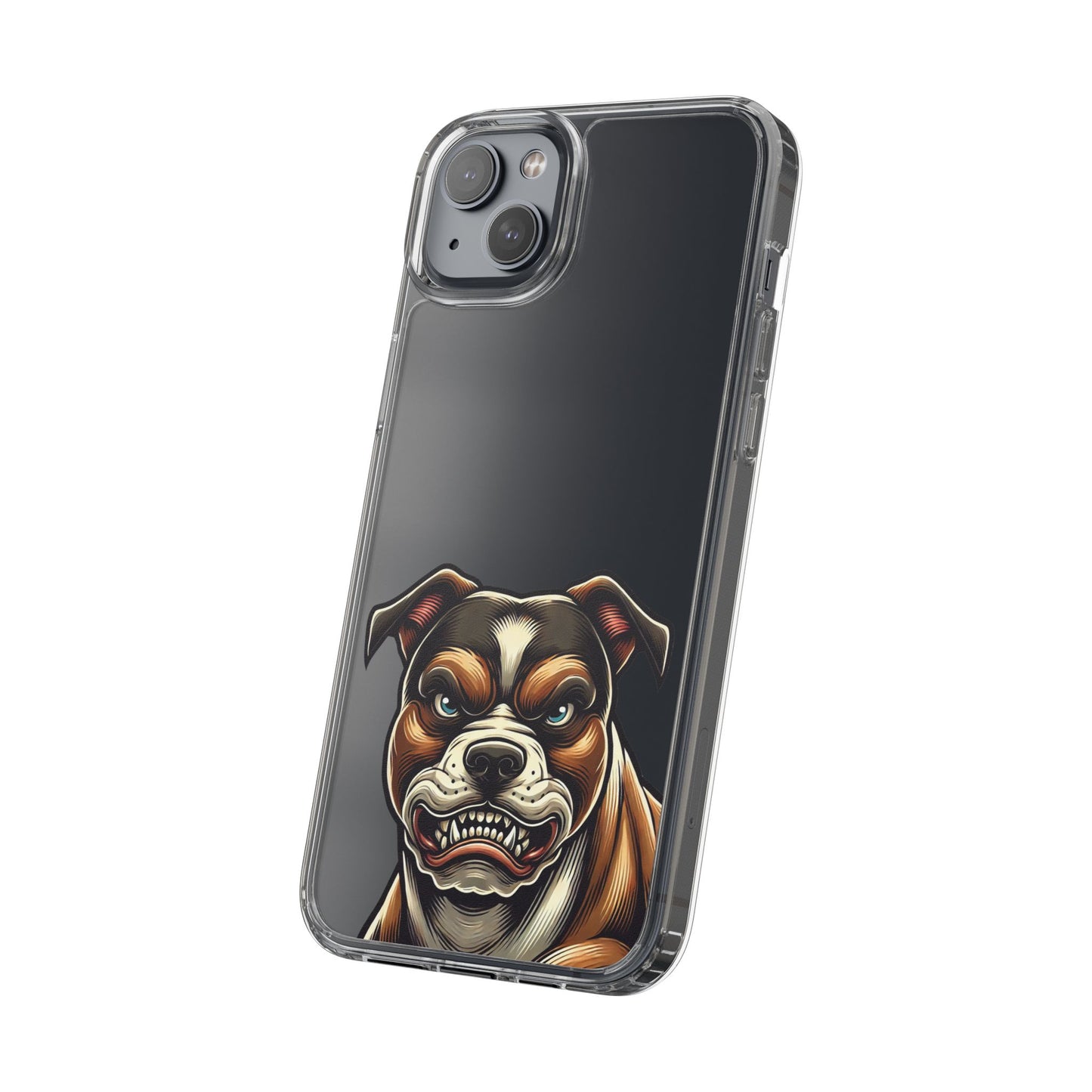 Pit Bull Print Clear Case - Perfect for Pet Lovers