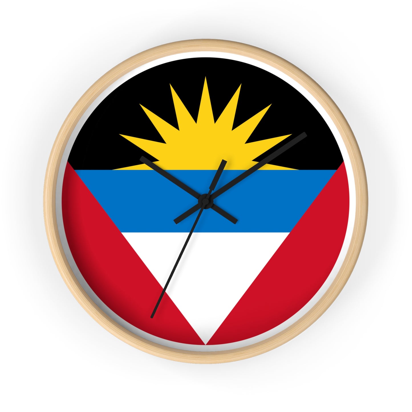 Antiguan Flag Wall Clock - Vibrant Timepiece for Home Decor