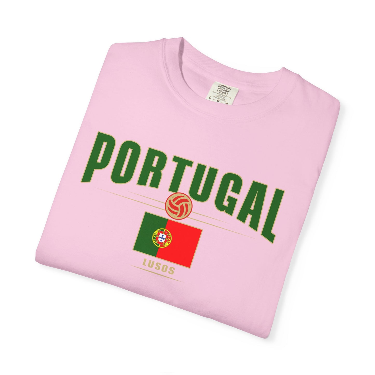 Portugal Garment-Dyed Unisex T-shirt - Perfect for Sports Events & Celebrations