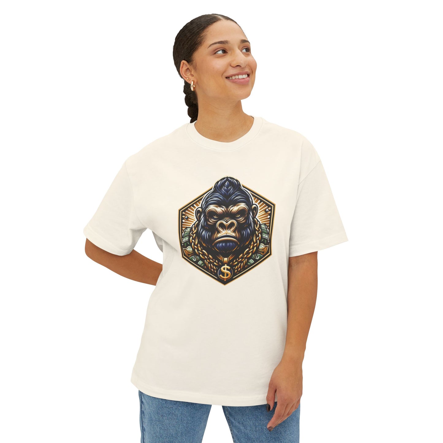 Streetwear Gorilla Graphic Oversized Women's Tee