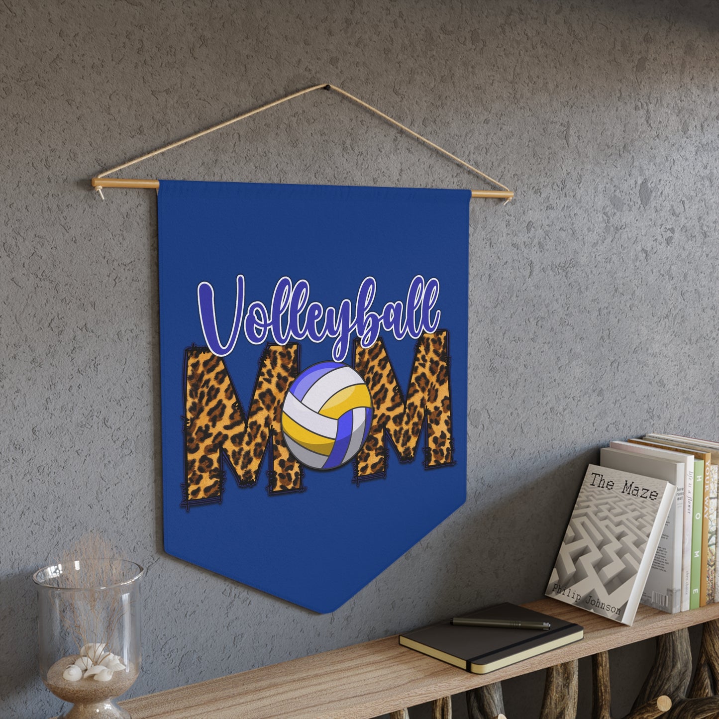Volleyball Mom Pennant - For Mother's Day