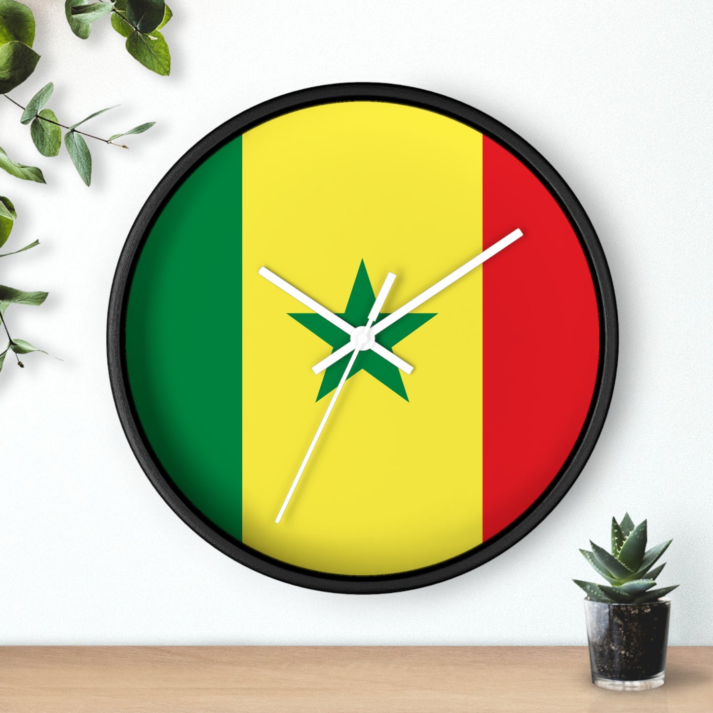 Senegal Flag Wall Clock - Vibrant Home Decor for National Pride