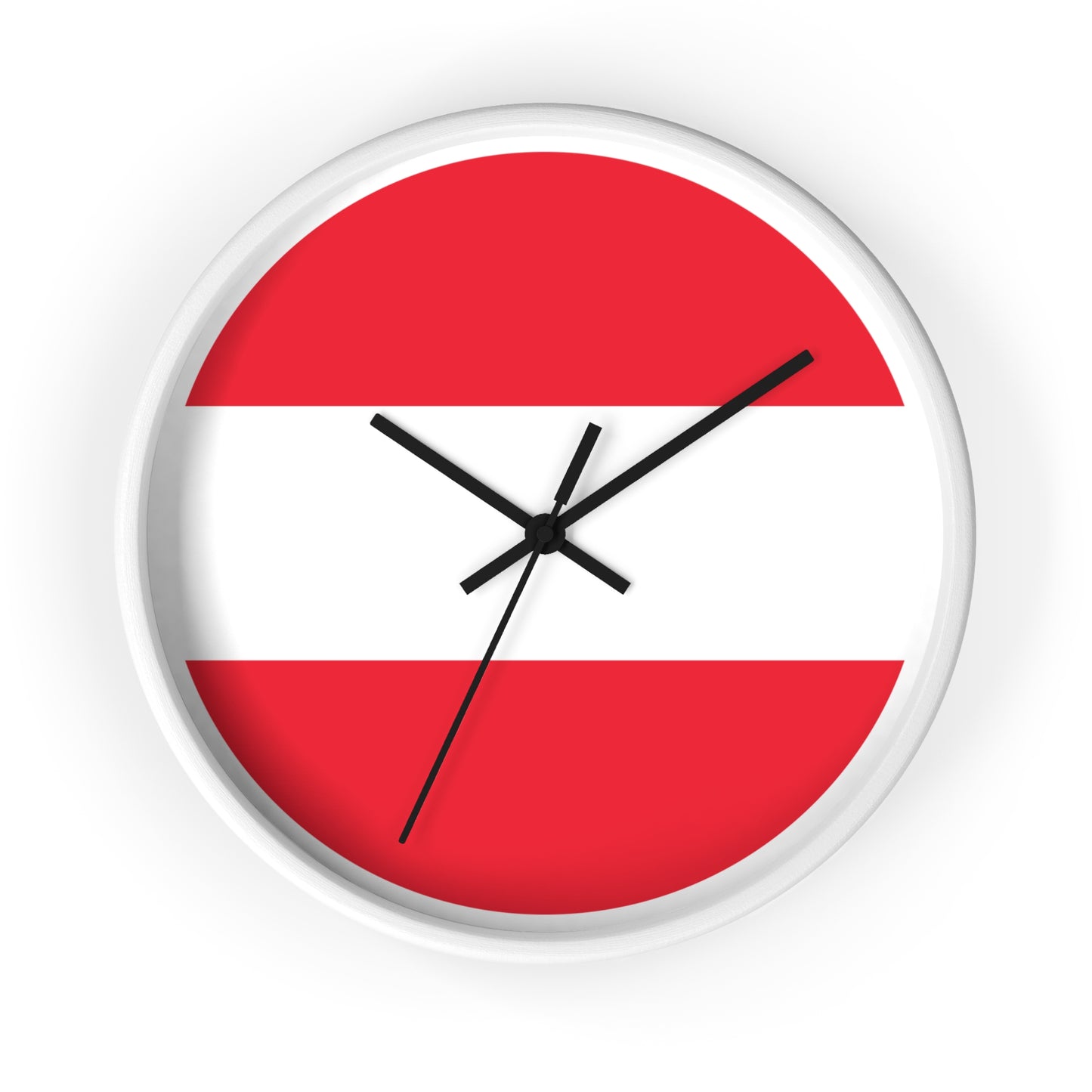 Austrian Flag Wall Clock - Unique Home Decor for Austria Lovers