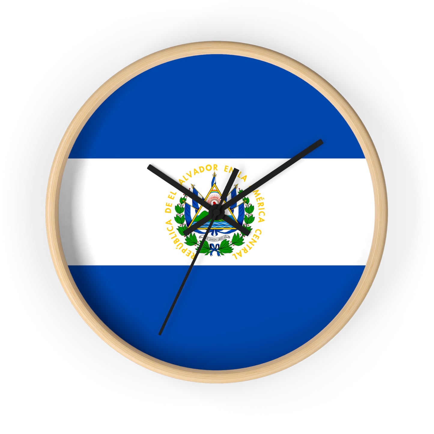 El Salvador Flag Wall Clock - Stylish Home Decor for Patriotism