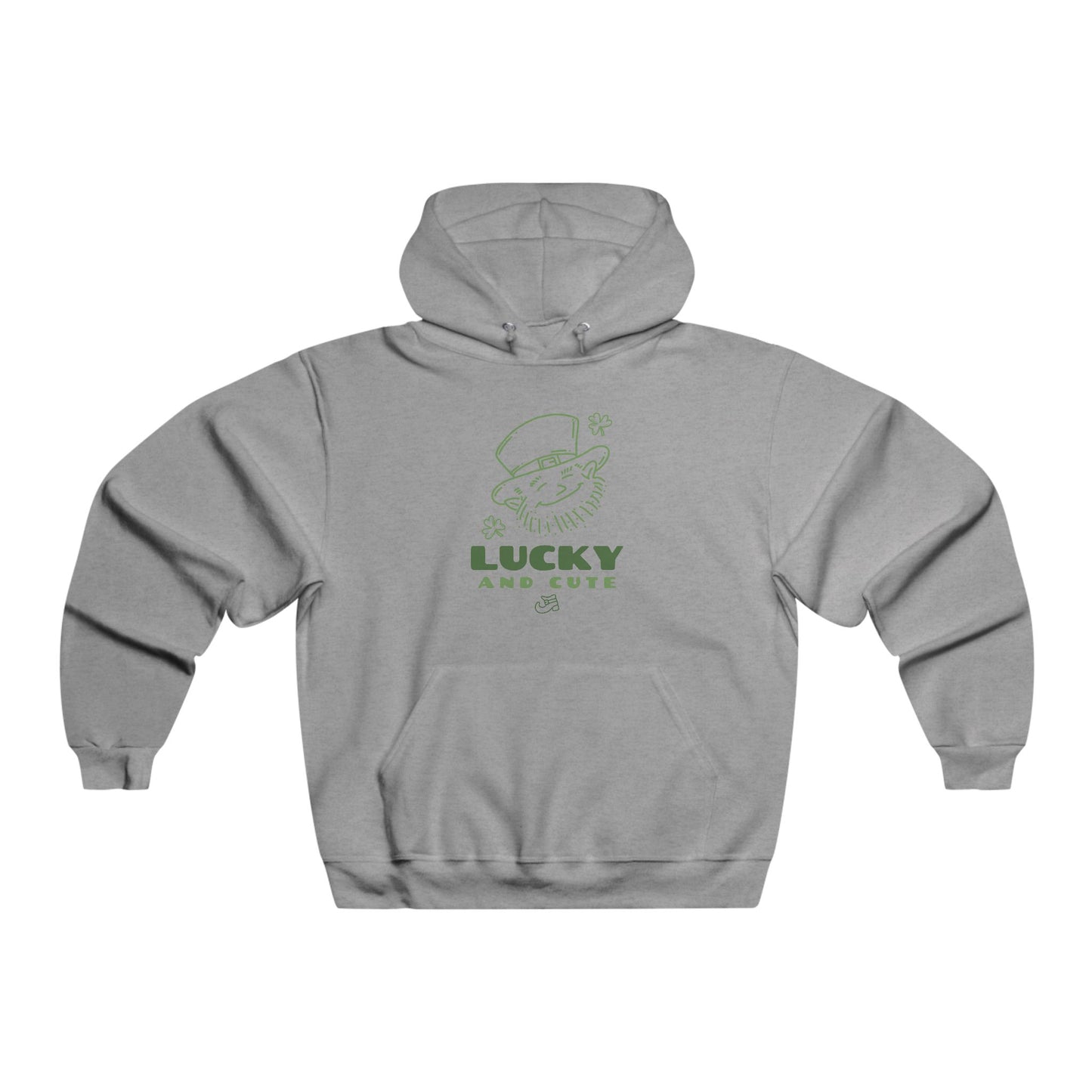 St. Patrick's Day Men's Hoodie Lucky and Cute