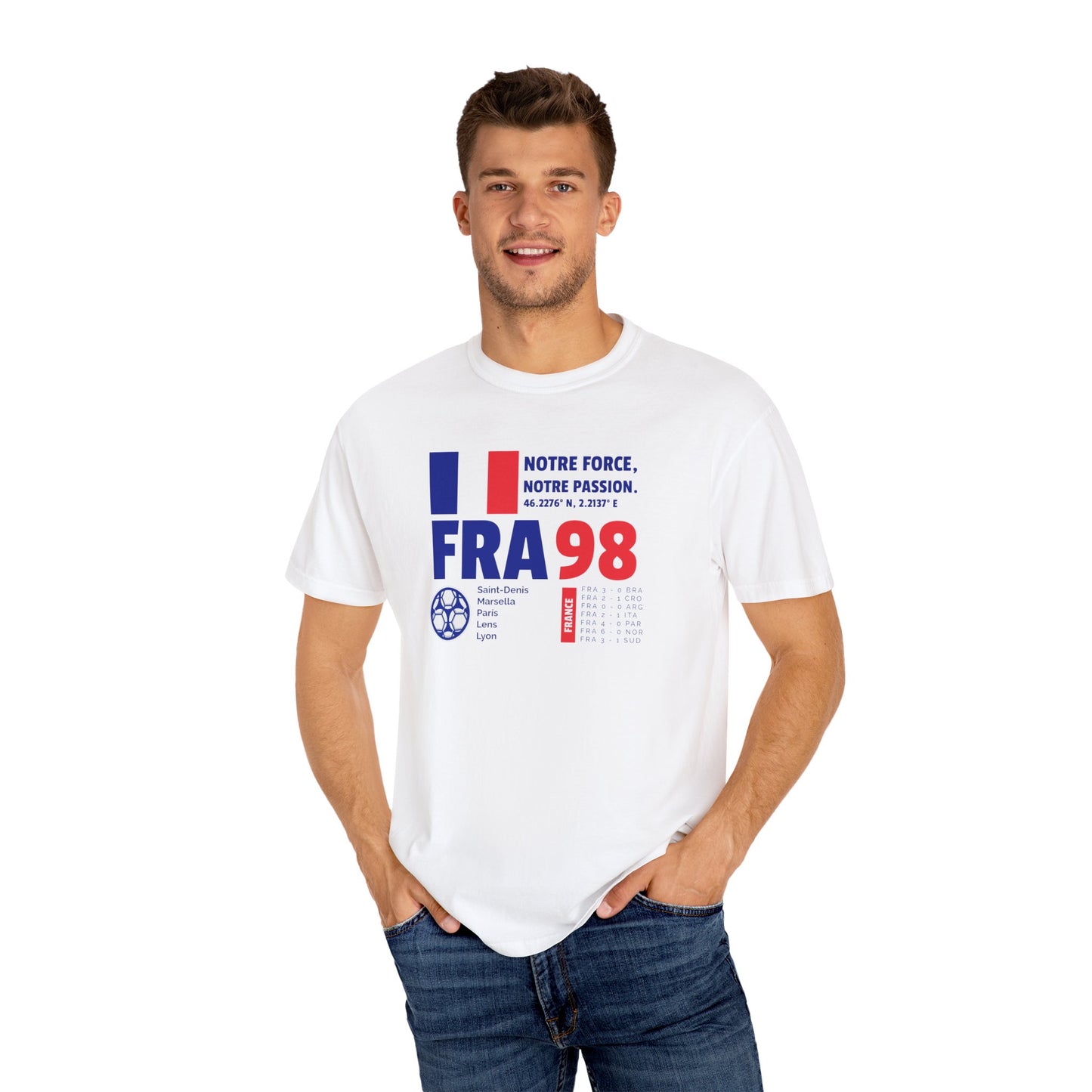 Unisex T-shirt France 98 Victory Celebrate French Passion