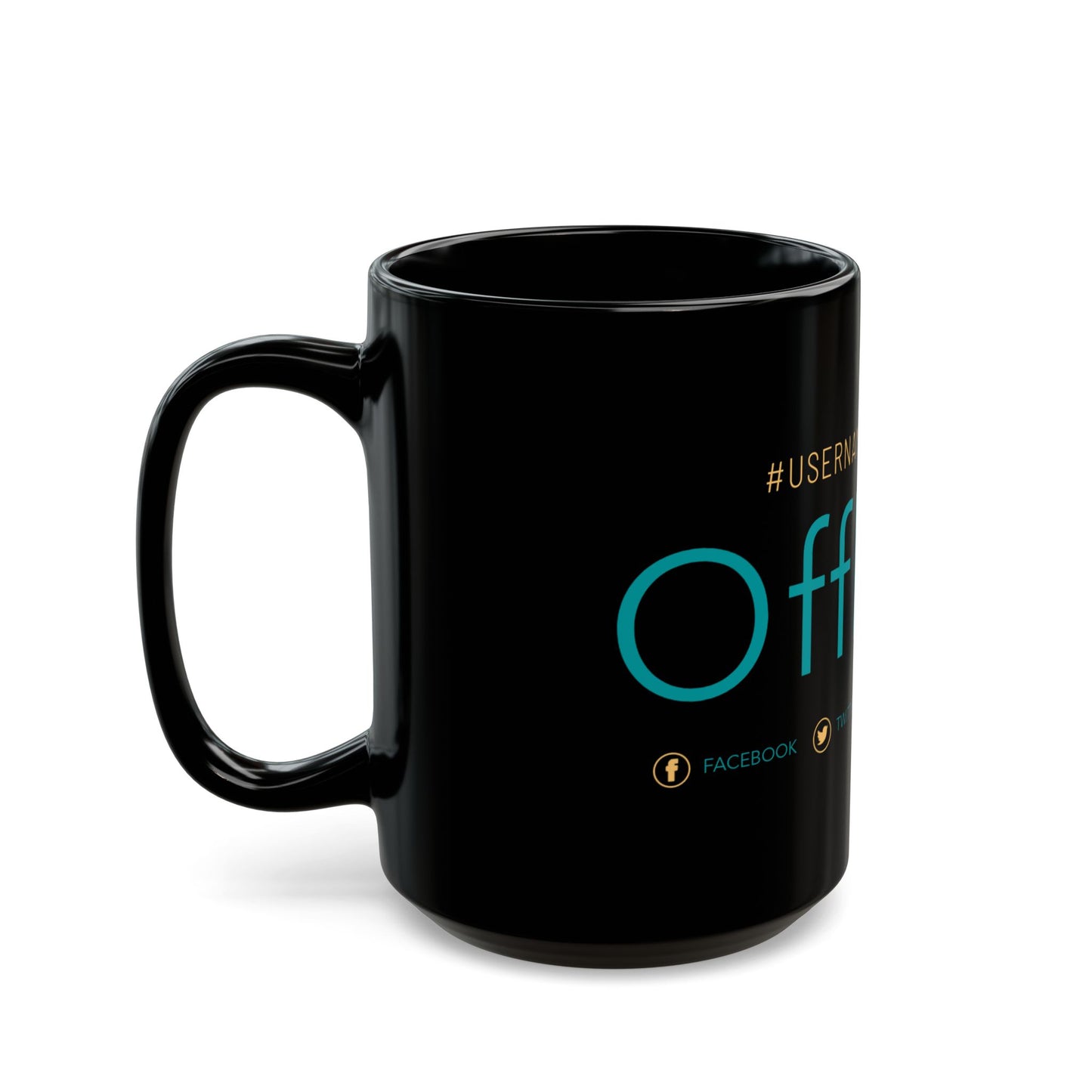 Personalyzed Coffee Mug - #USERNAME Offline - Social Media Break