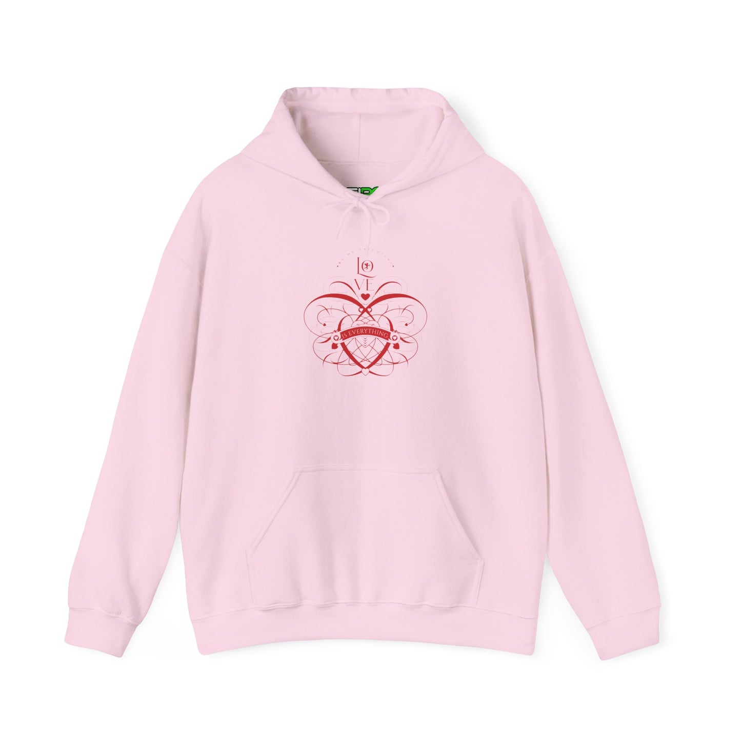 Women Valentine Vibes Hooded - "Love is Everything" Valentine's Day Vibes