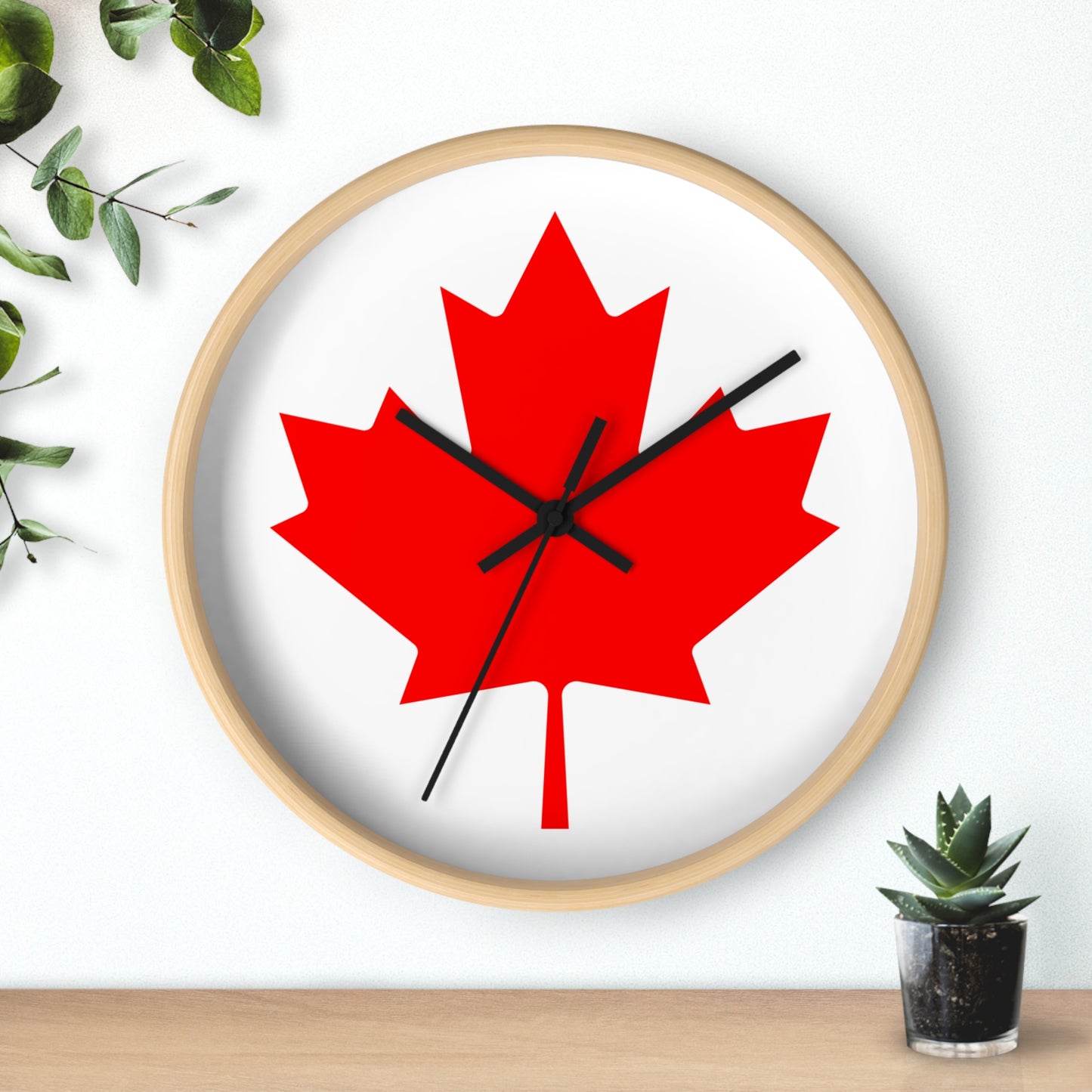 Canadian Maple Leaf Wall Clock - Perfect for Home & Office Decor