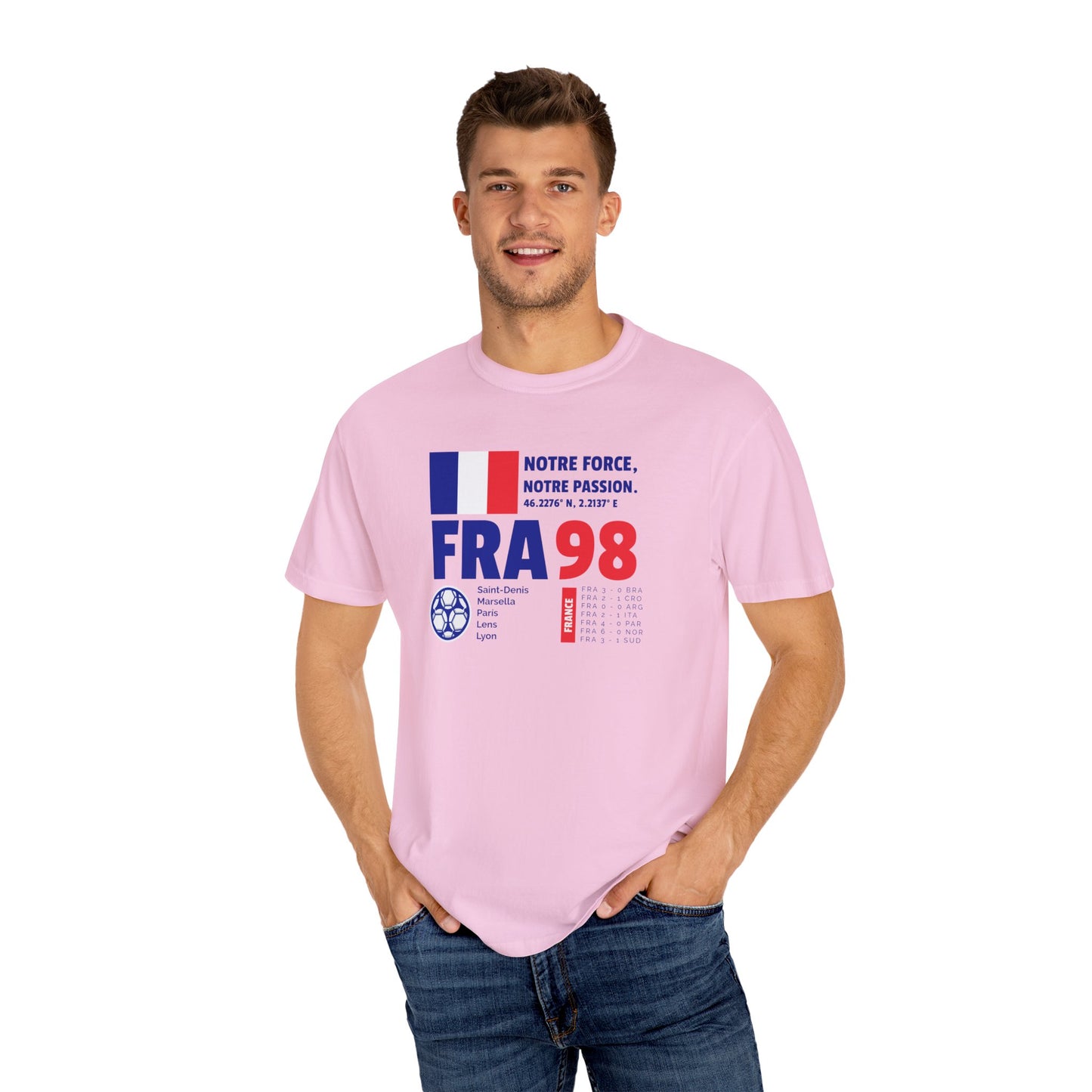 Unisex T-shirt France 98 Victory Celebrate French Passion