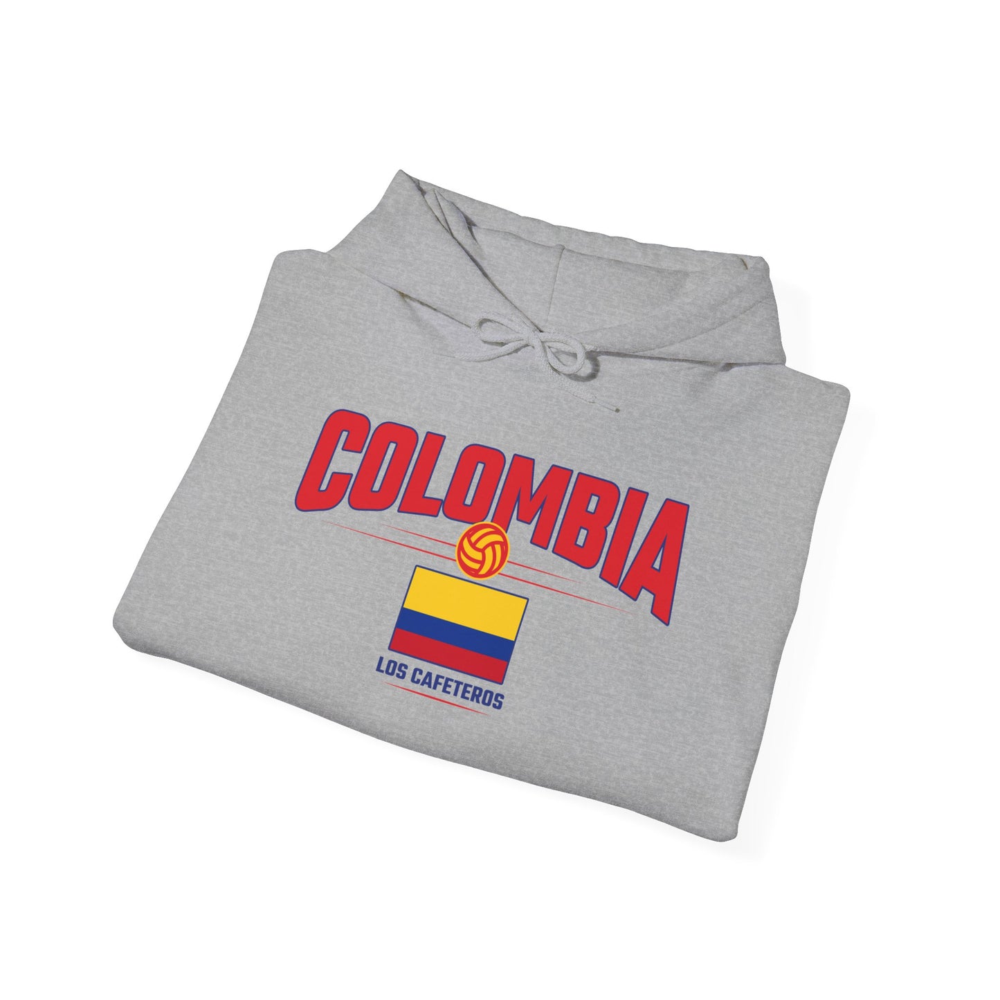 Unisex Hoodie Love Colombia Sweatshirt with Flag Design