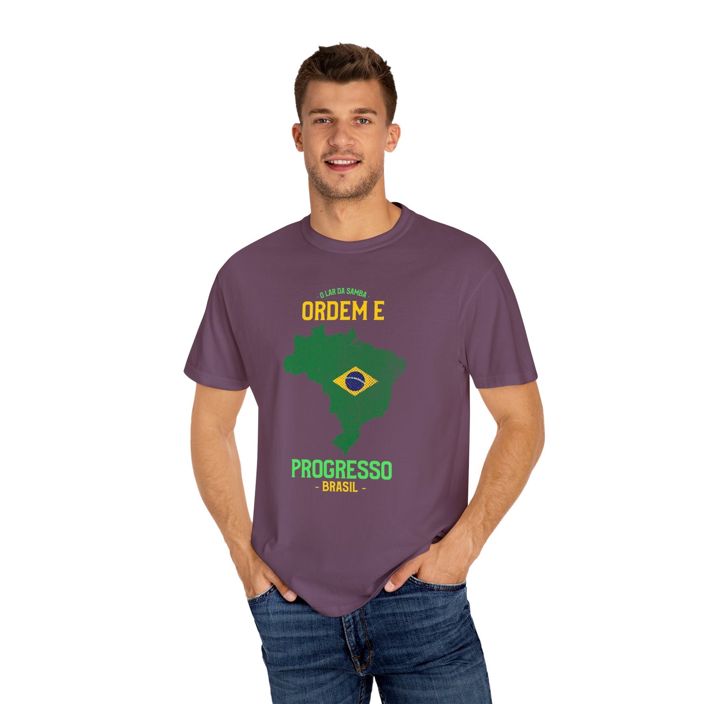 Unisex T-Shirt Brazil Inspired Progress Graphic