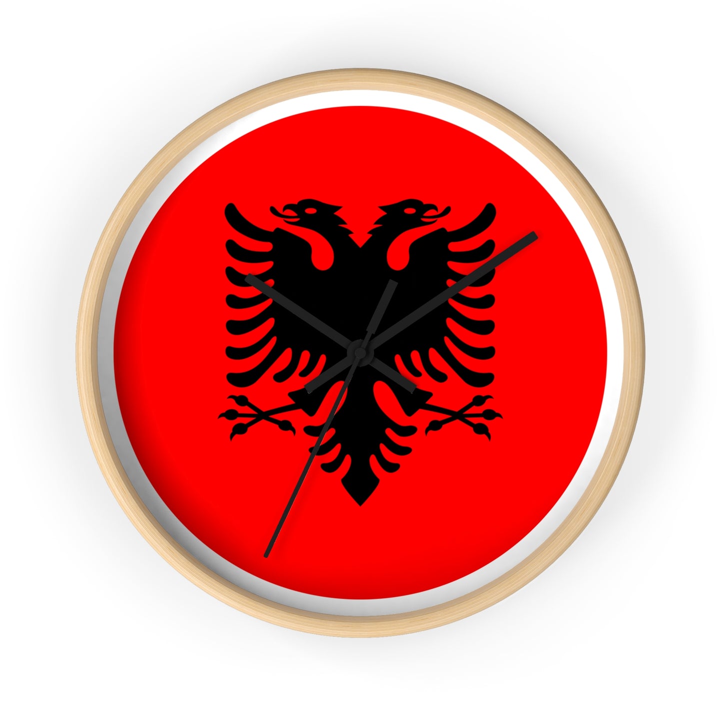 Albanian Eagle Wall Clock | Home Decor | Unique Gift for Albania Enthusiasts