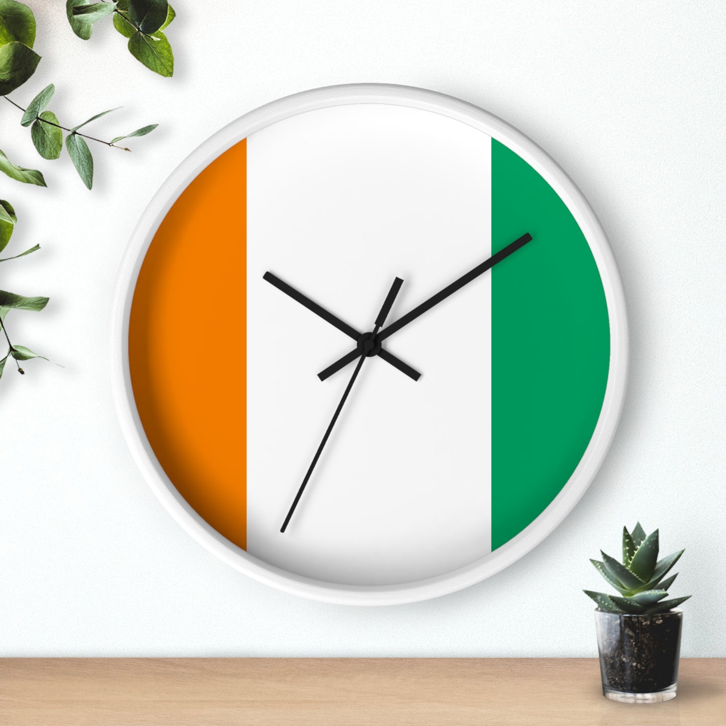 Irish Flag Wall Clock - Home Decor for St. Patrick's Day