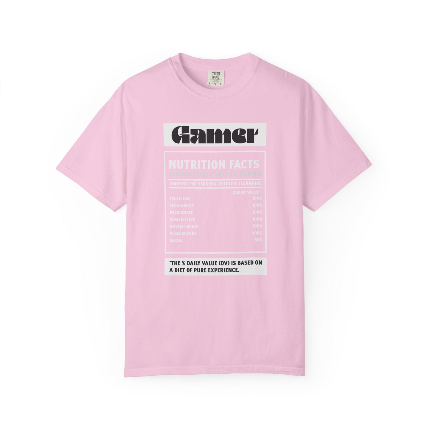 Gamer Nutrition Facts Unisex T-Shirt