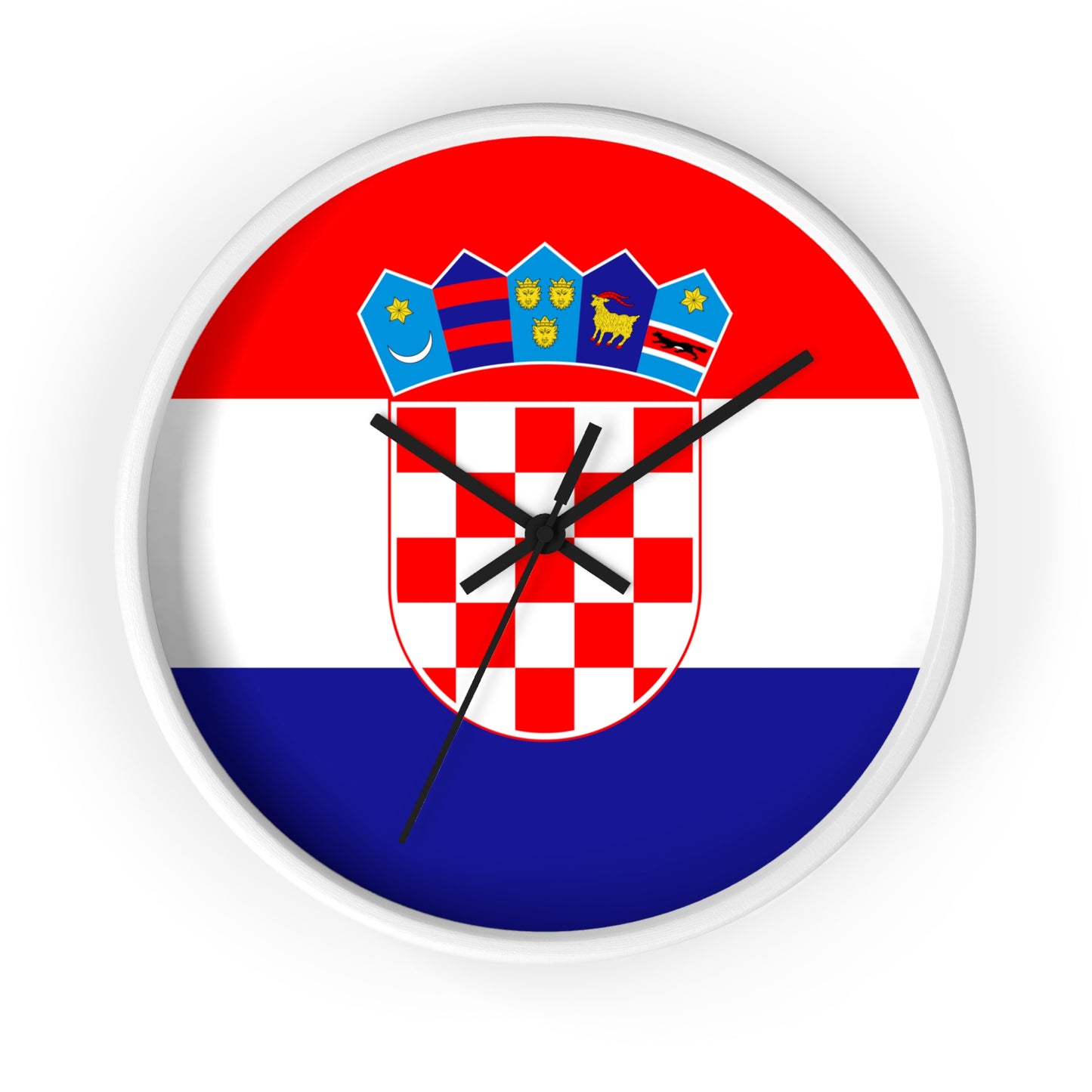 Croatian Flag Wall Clock - Elegant Home Decor for National Pride