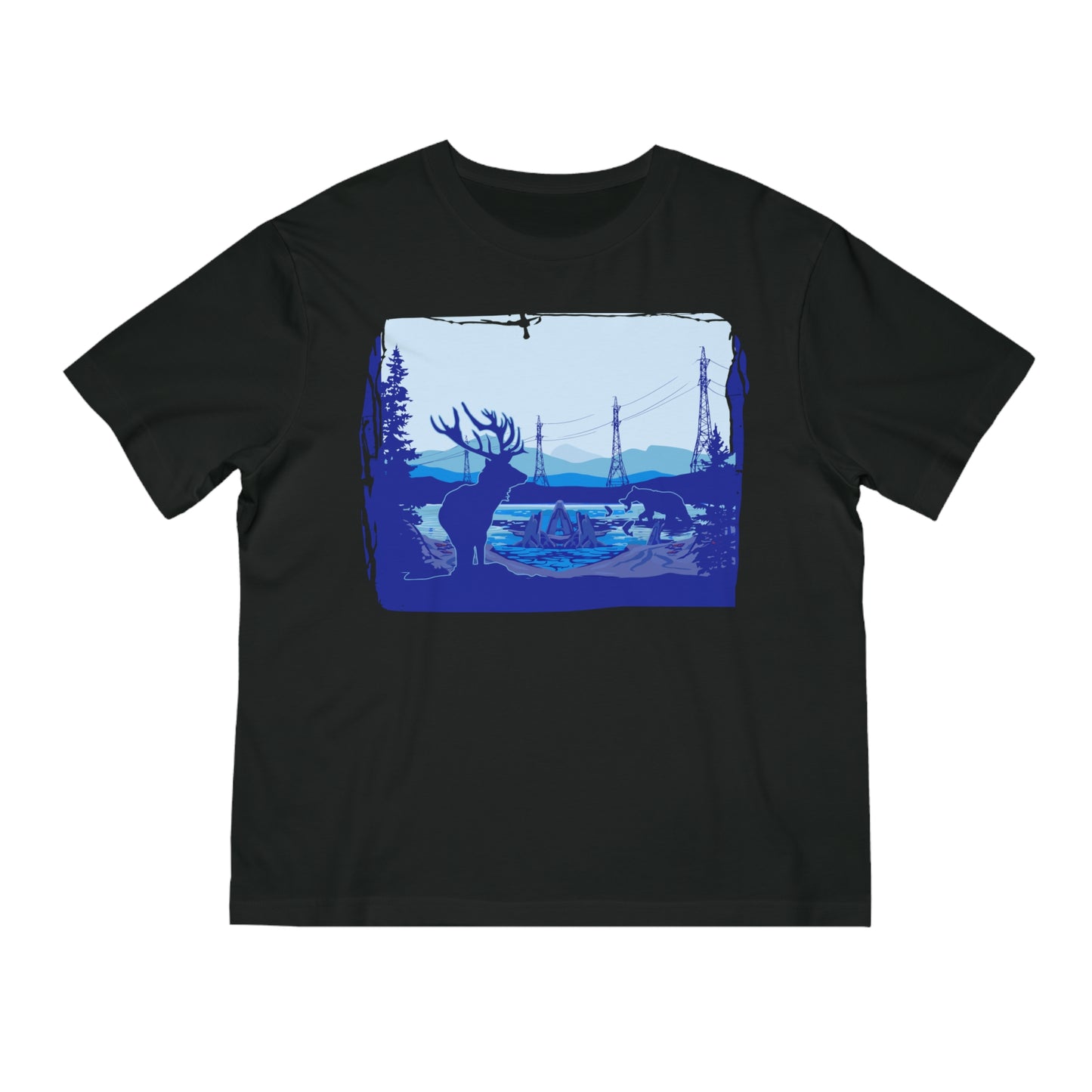 Nature-Inspired Unisex Fuser T-Shirt - Adventure & Outdoors Graphic Tee