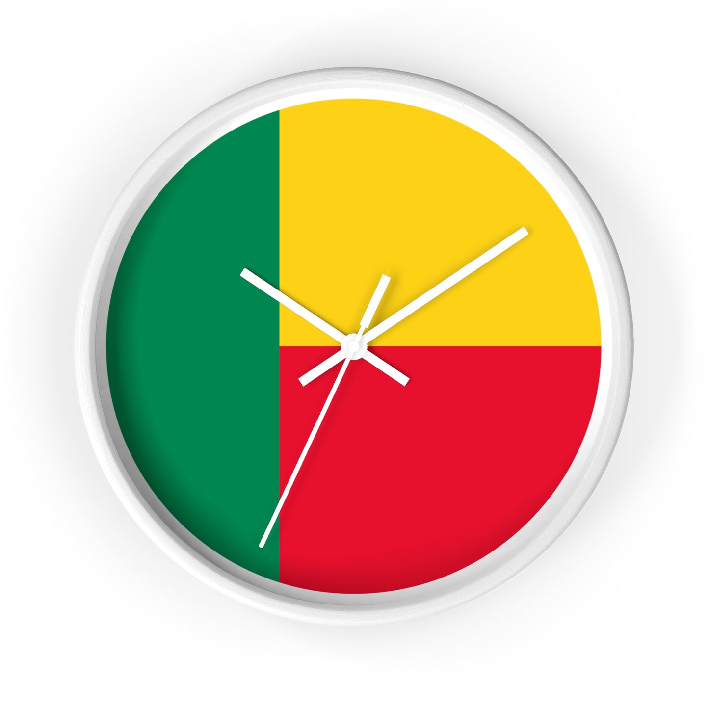 Benin Flag Wall Clock - Vibrant Home Décor for Cultural Enthusiasts