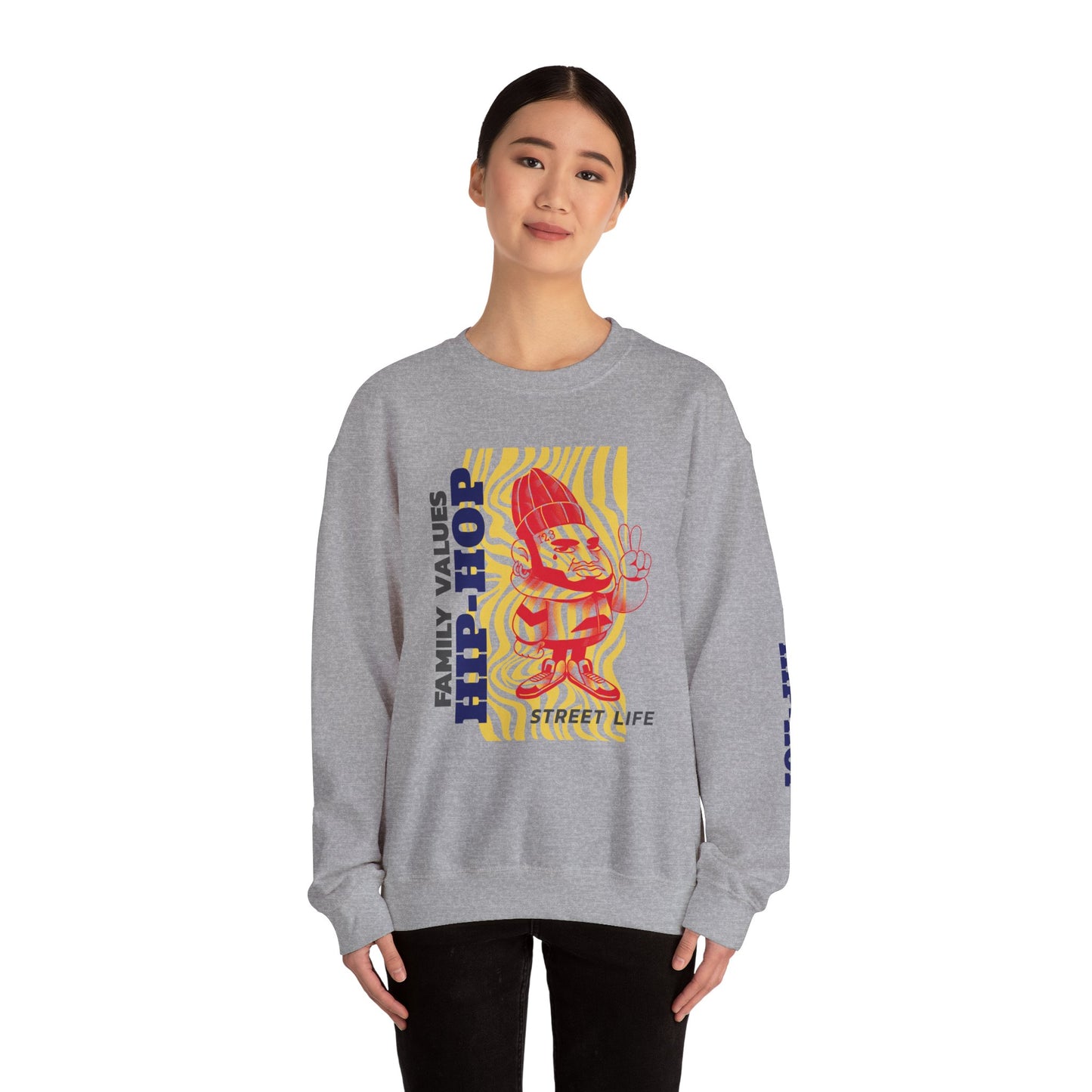 Men's Hip-Hop Crewneck Sweatshirt