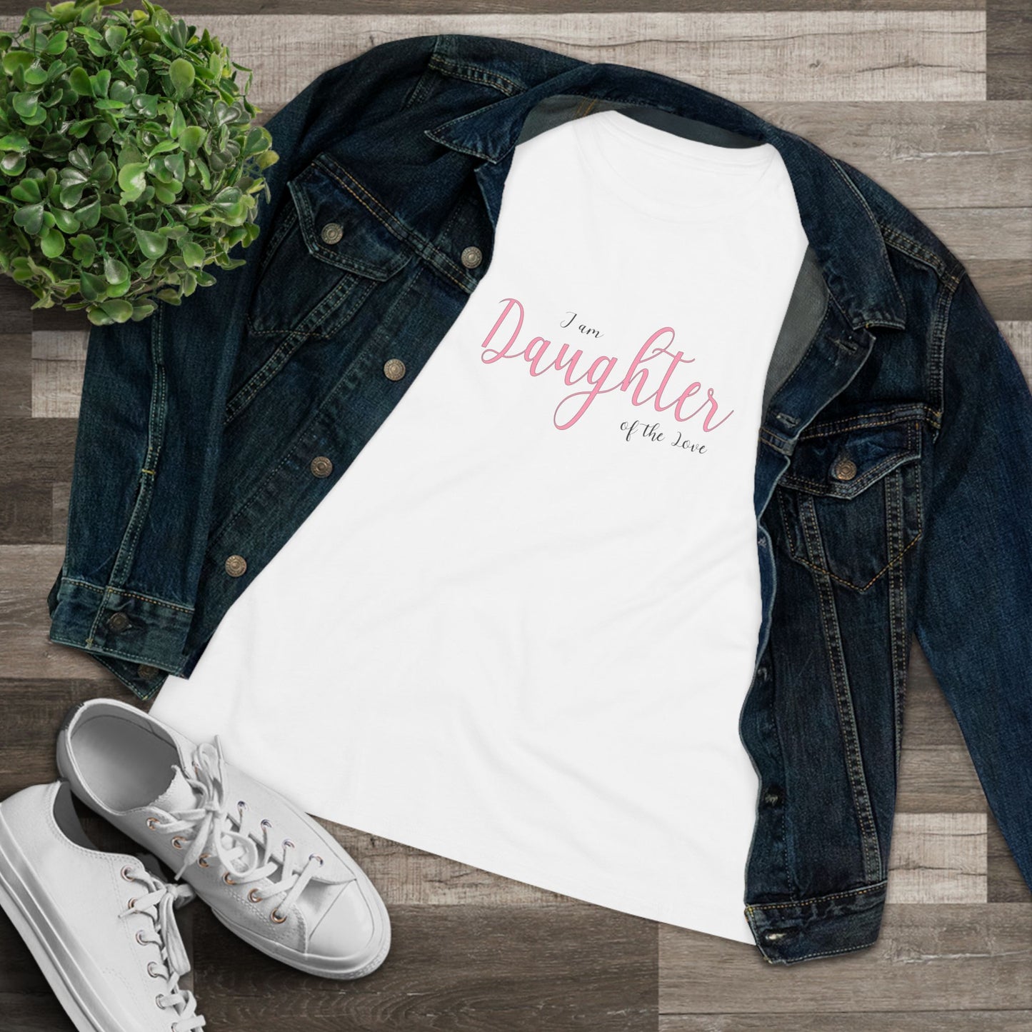 Women's Cotton T-shirt Daughter of the Love - Faith Inspired Apparel