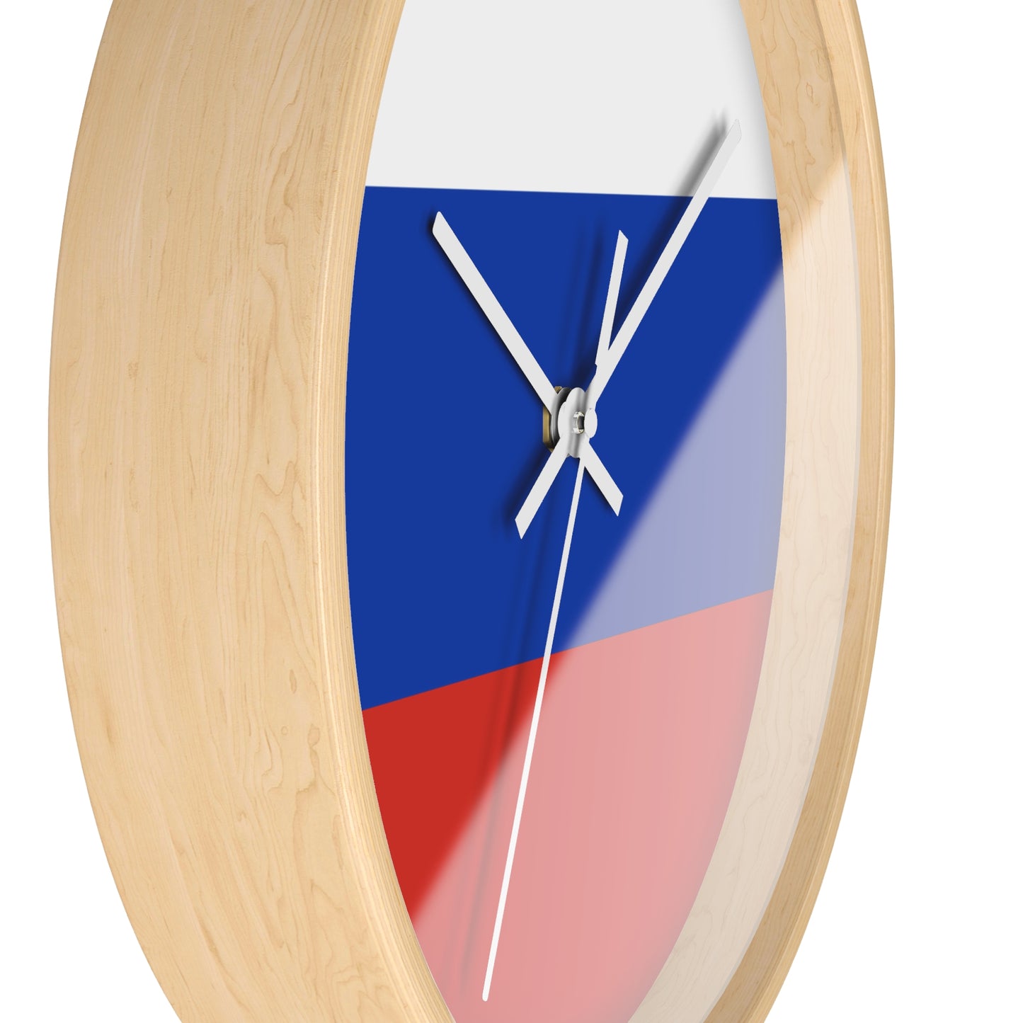 Russian Flag Wall Clock - Modern Decorative Timepiece for Home or Office