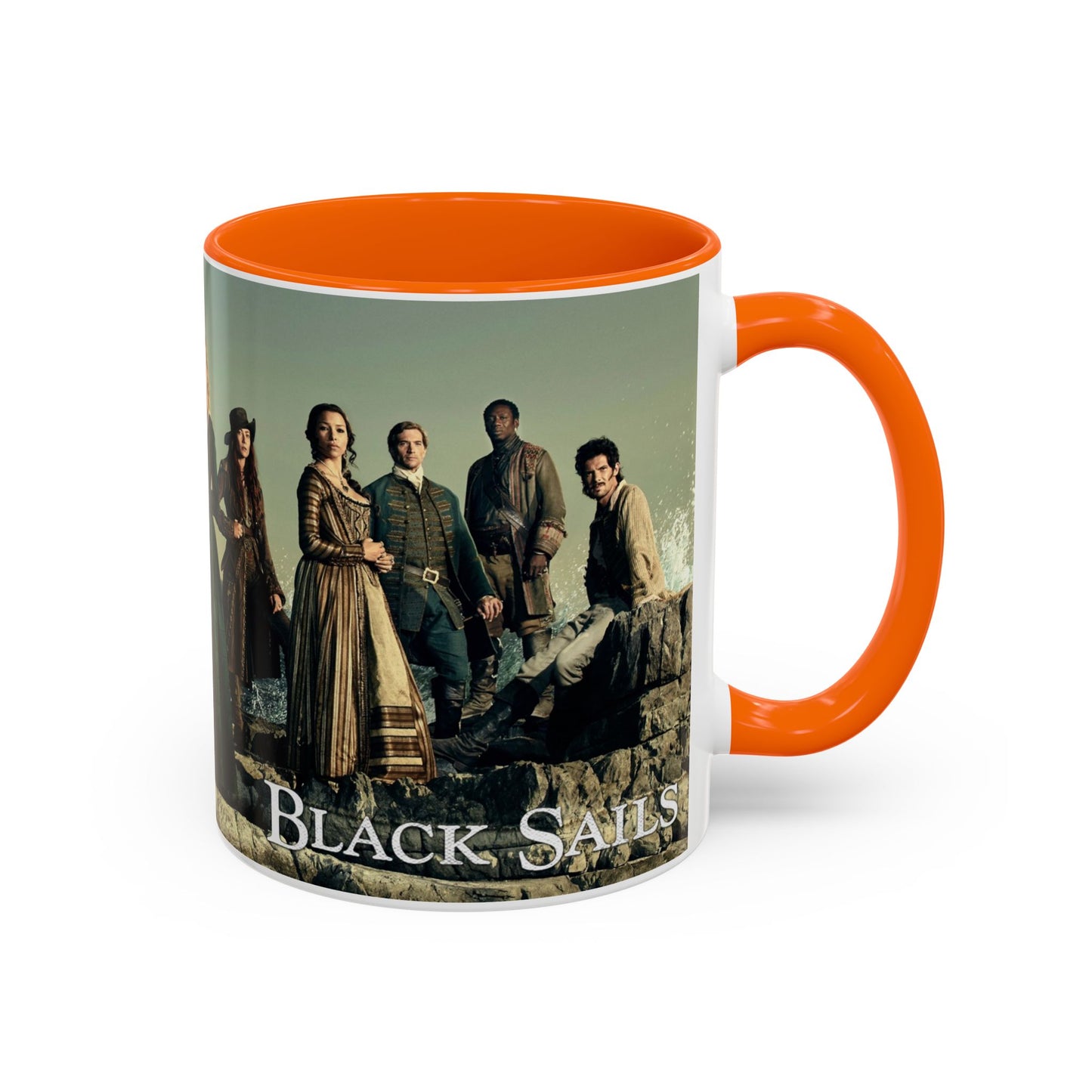 Black Sails Accent Coffee Mug - 11oz & 15oz | For Fans of Adventure & Pirates