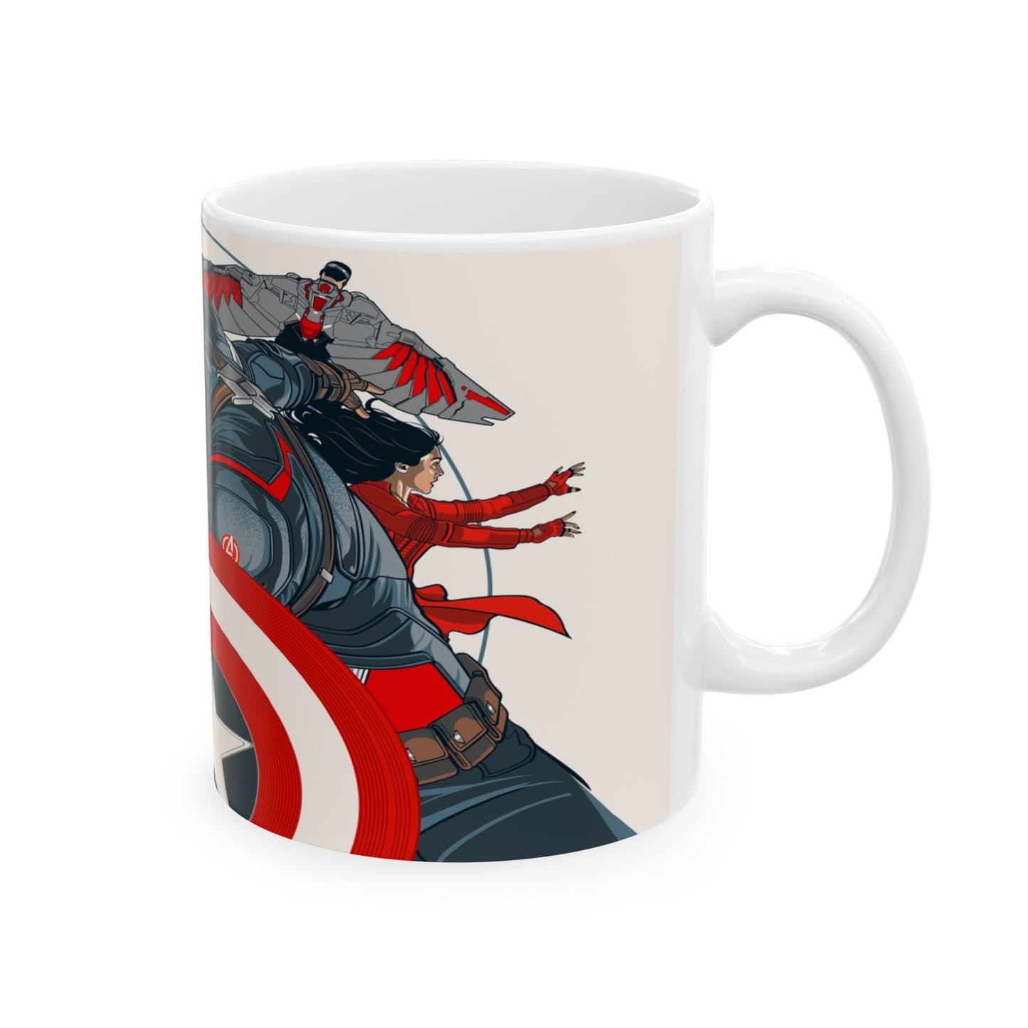 Marvel Superhero Captain America Design Ceramic Mug 11oz