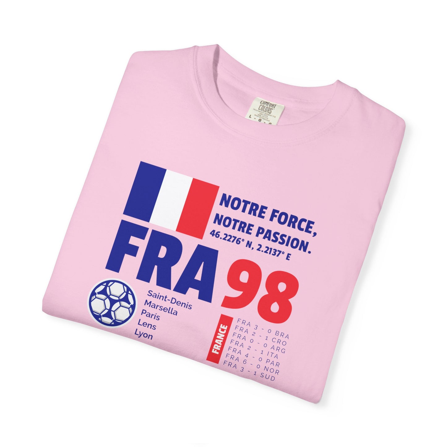 Unisex T-shirt France 98 Victory Celebrate French Passion