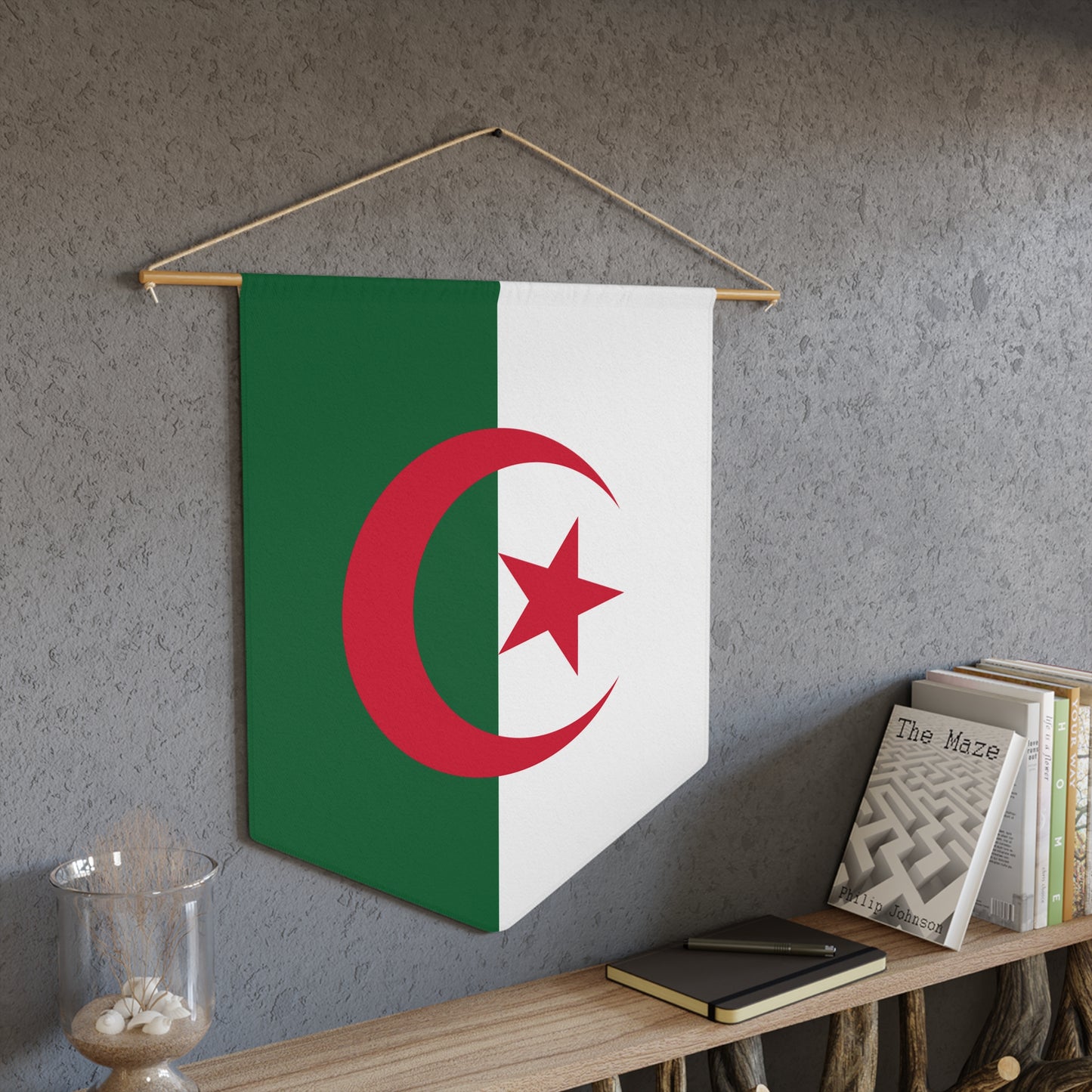 Algerian Flag Pennant - Decorative Wall Hanging