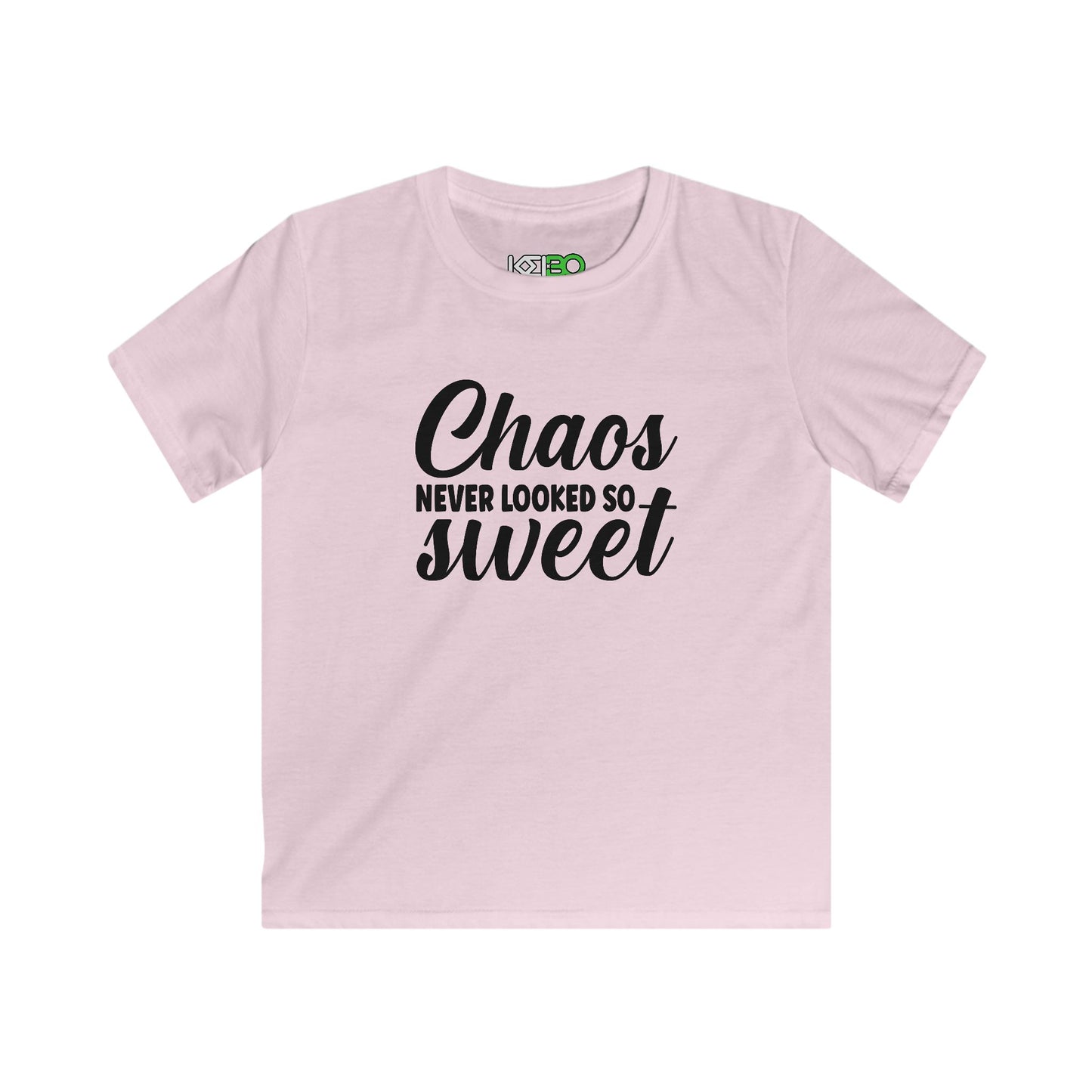 Kids Softstyle T-shirt for Girls - "Chaos Never Looked So Sweet"