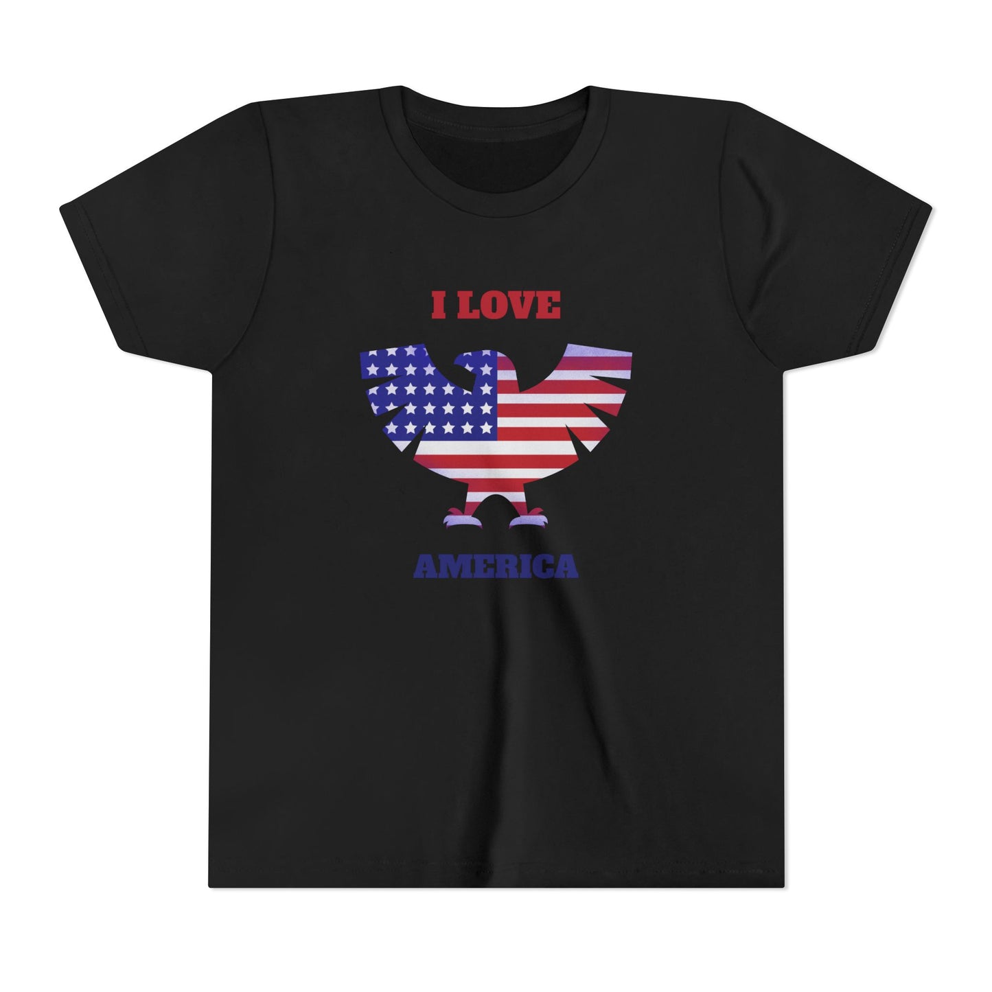 Patriotic Youth Tee - I Love America Patriotic Pride