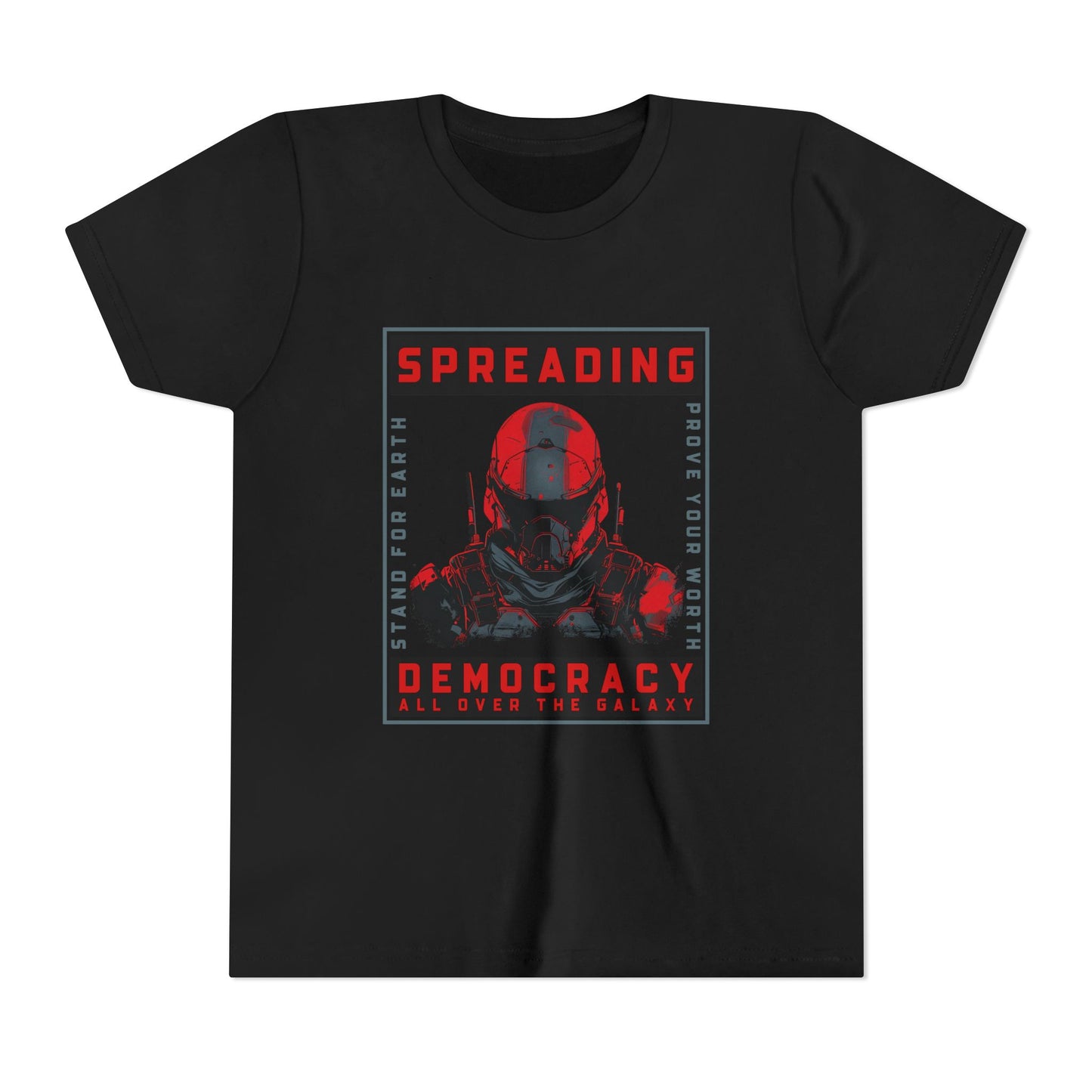 Spreading Democracy Youth Tee – Galactic Theme for Young Activists