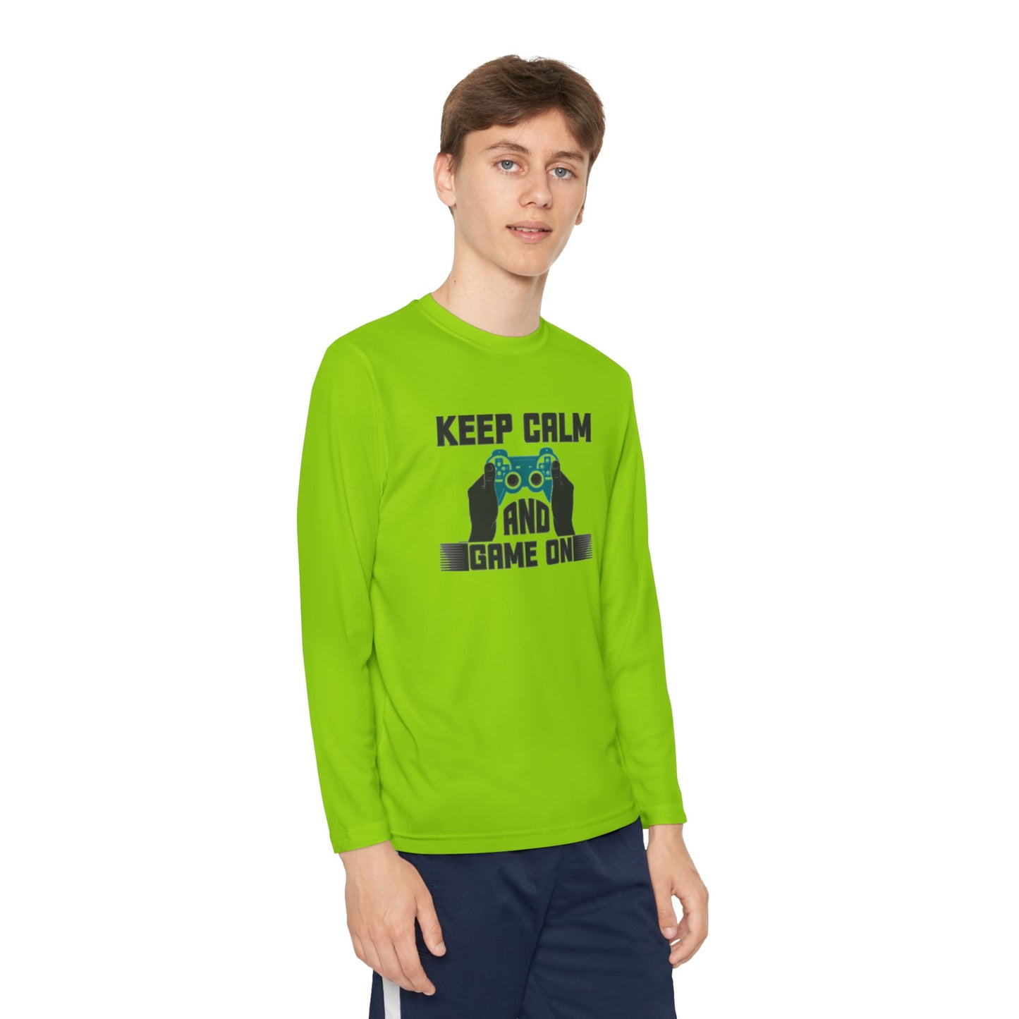 Kids Fun Gaming Long Sleeve Keep Calm and Game On