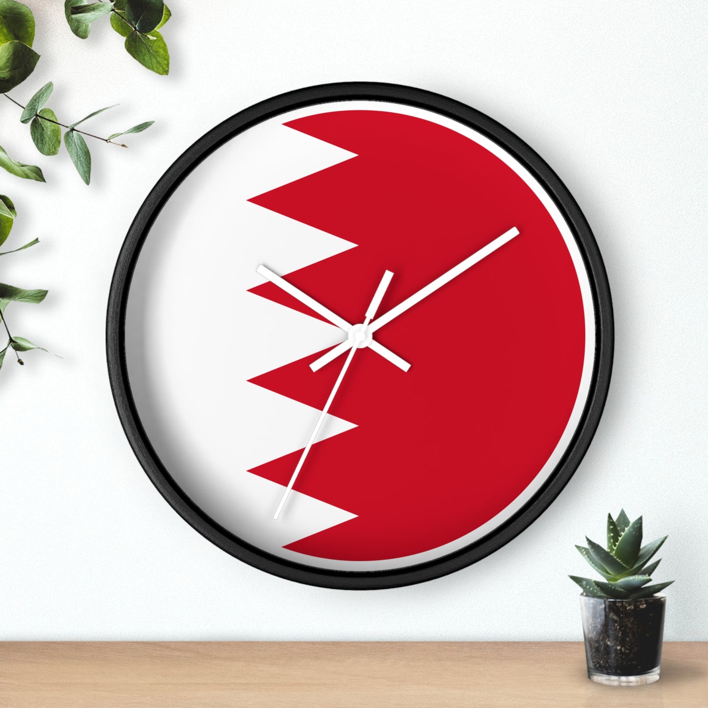 Bahrain Flag Wall Clock - Modern Home Decor for National Pride