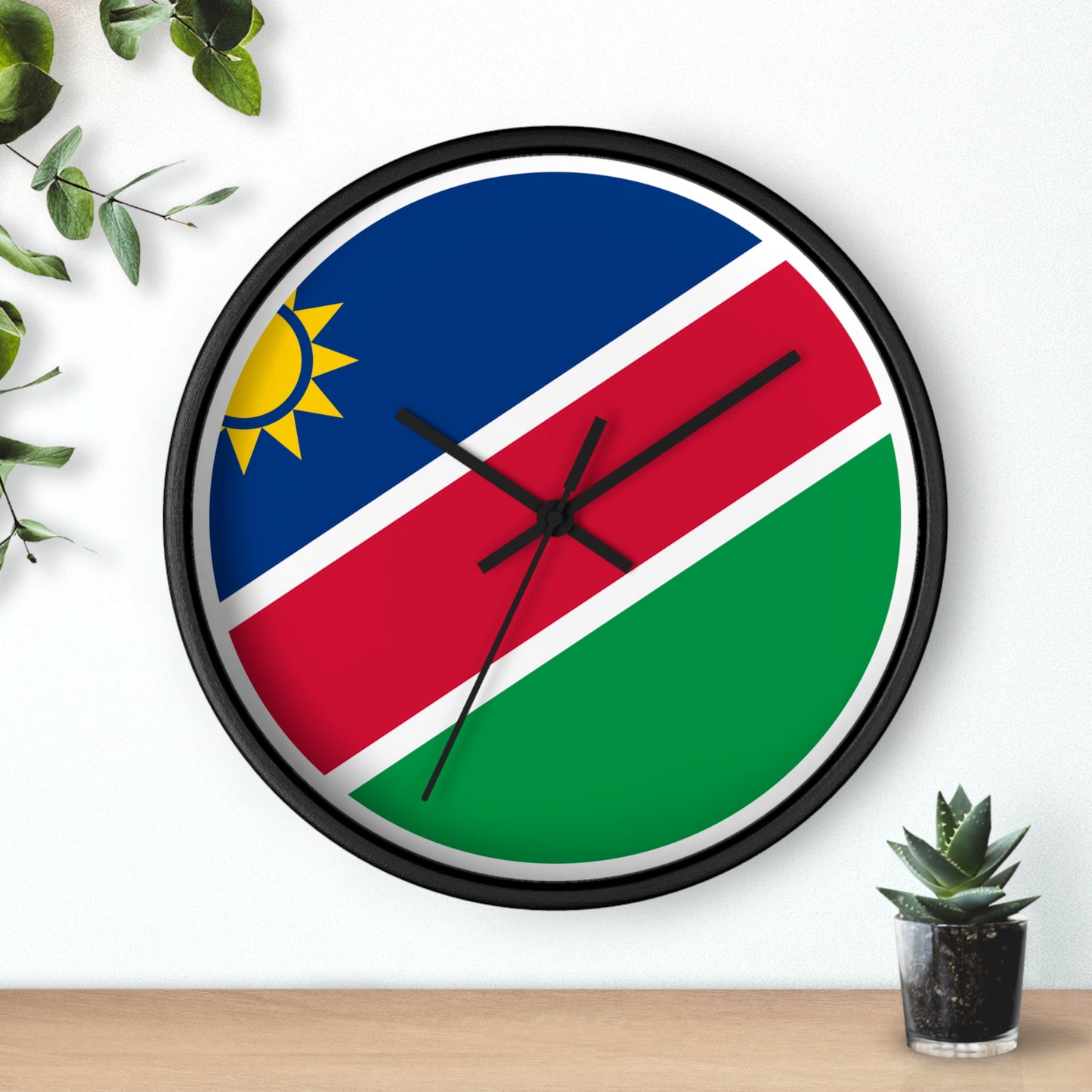 Namibia Flag Wall Clock - Vibrant Timepiece for Home Decor and Gifts