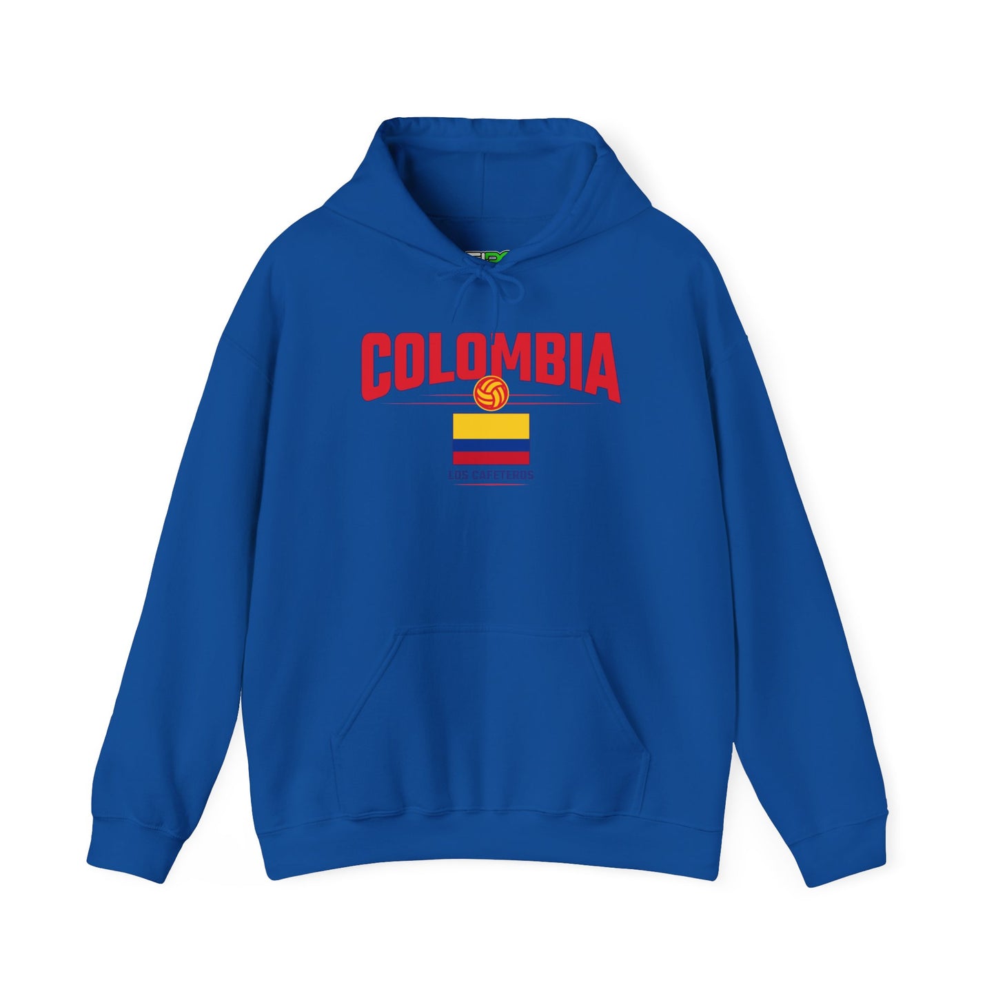 Unisex Hoodie Love Colombia Sweatshirt with Flag Design