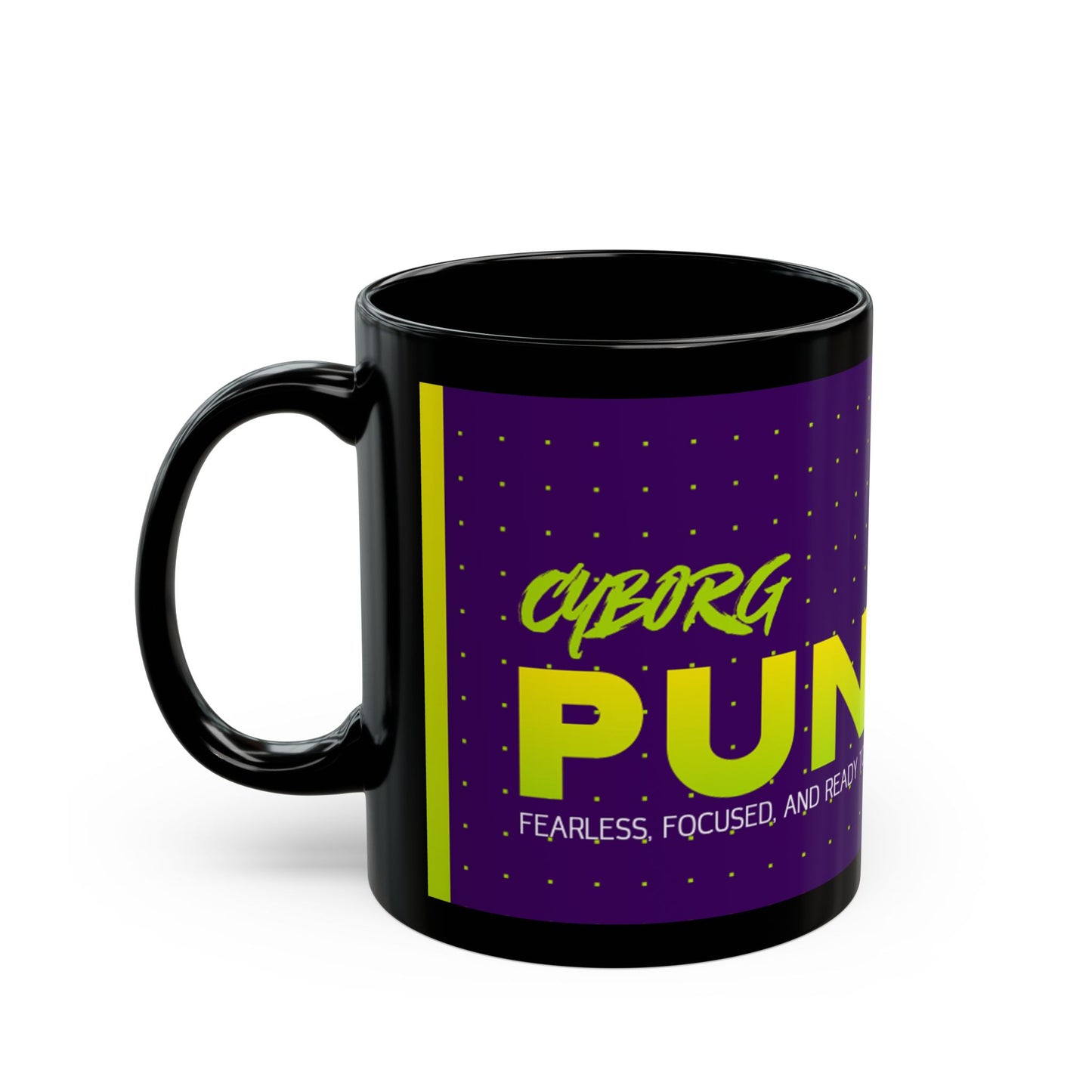 Inspired Gaming Punk Vibe Black Mug 11oz – Perfect Gift for Gamers & Creatives