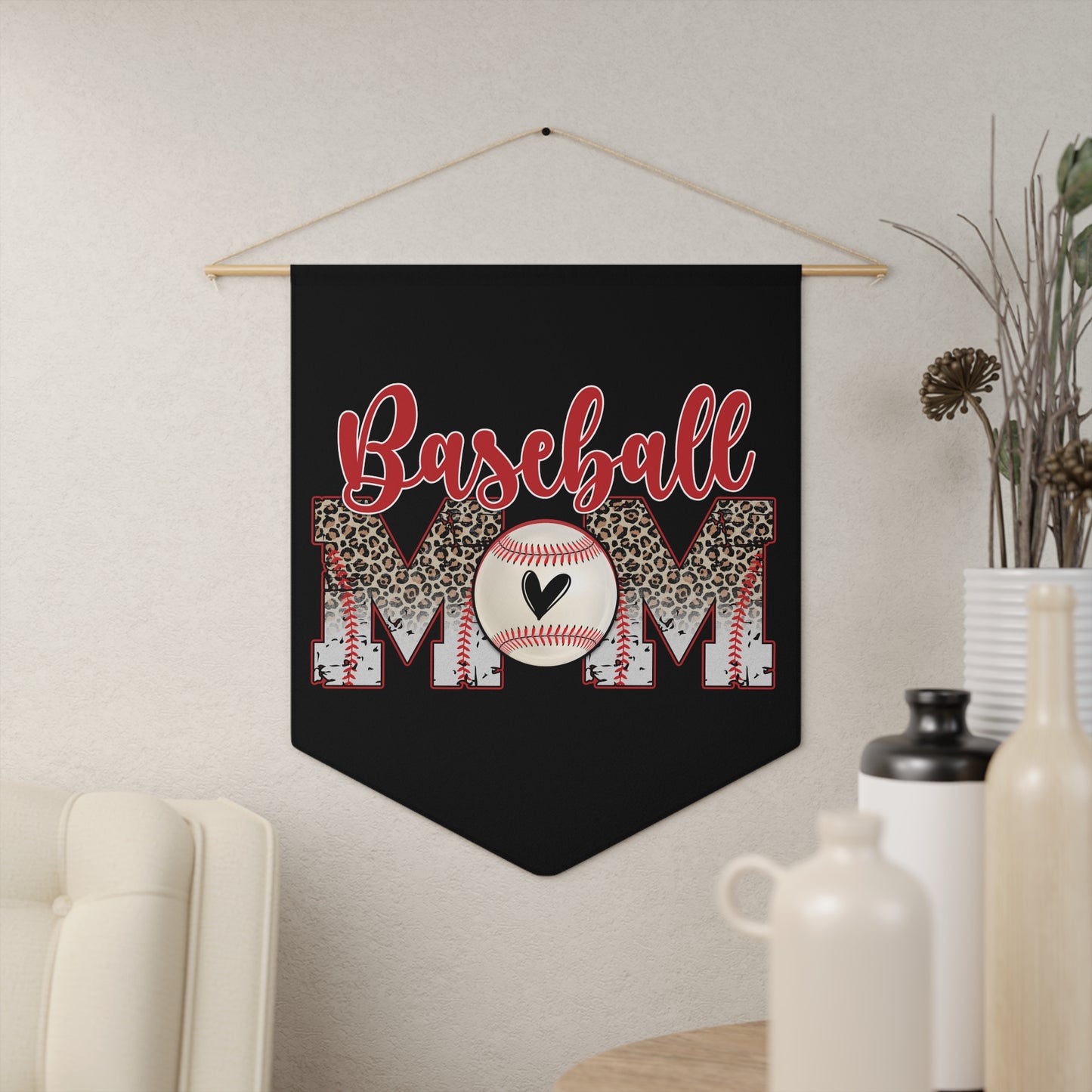 Baseball Mom Pennant for Proud Sports Moms