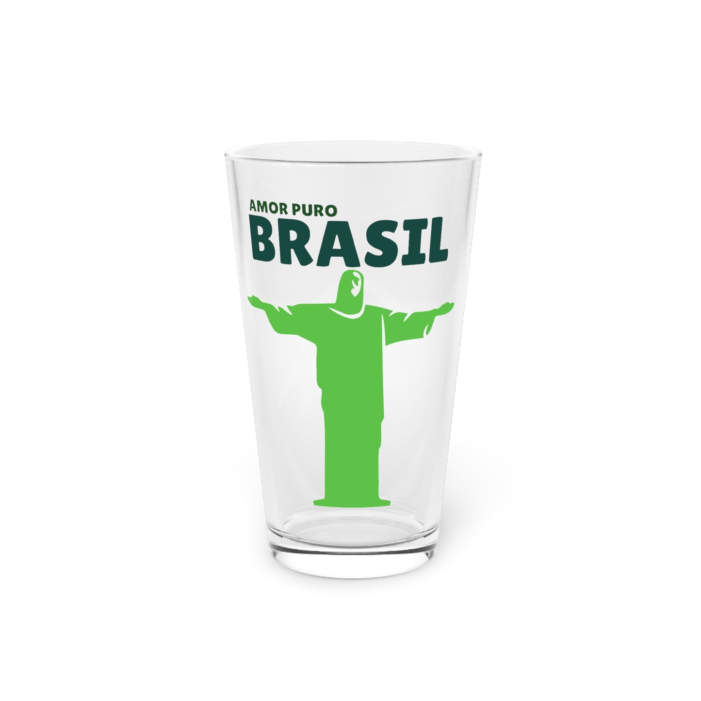 Amor Puro Brasil Pint Glass 16oz