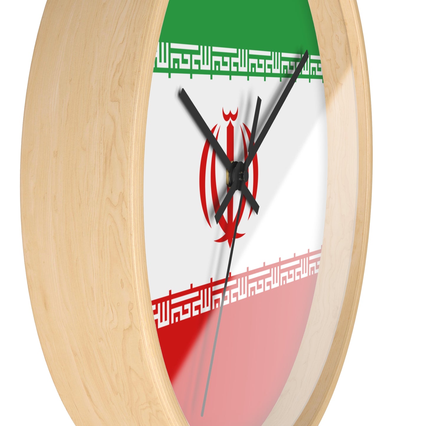 Patriotic Iran Wall Clock - Stylish Home Decor for National Pride