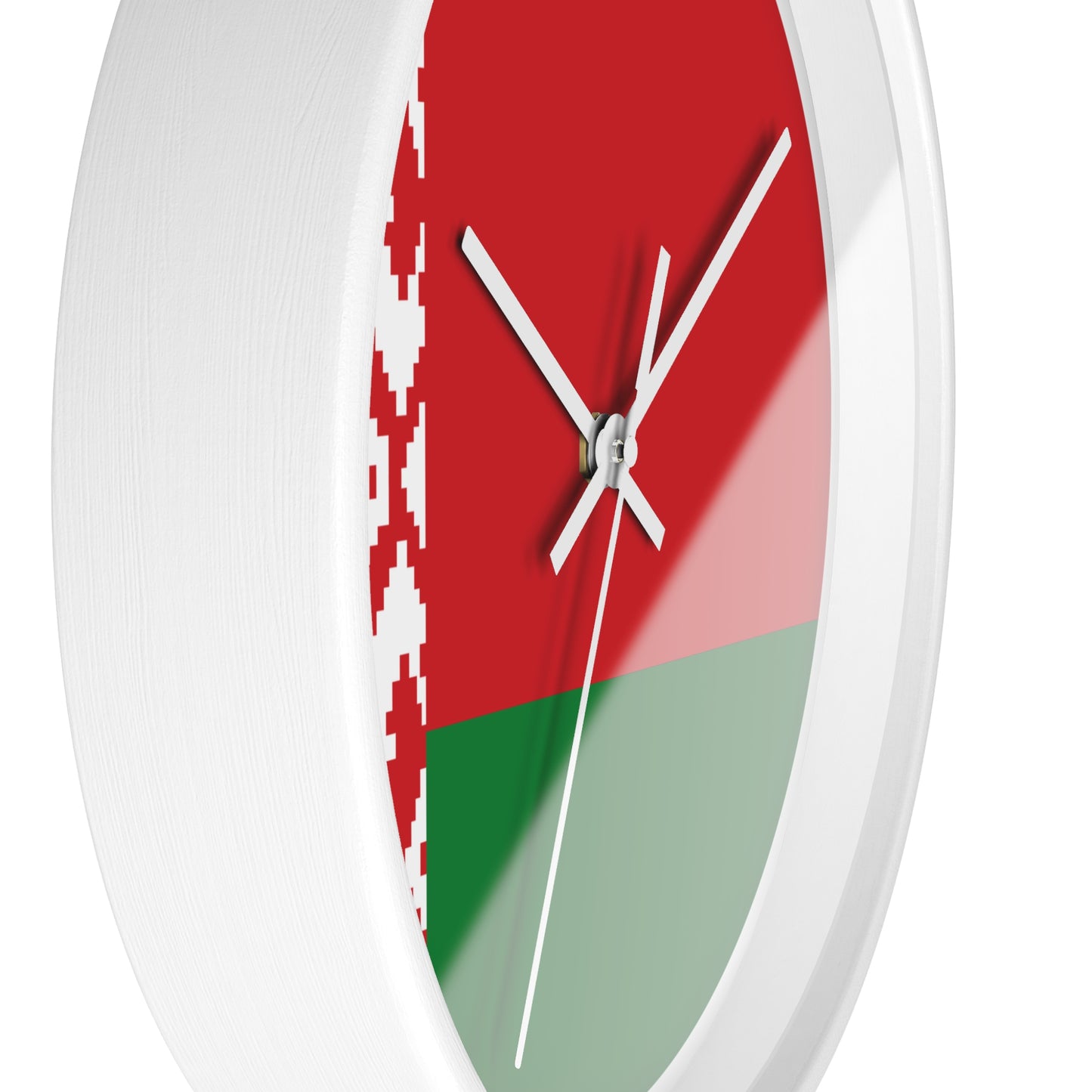 Belarusian Pride Wall Clock - Stylish Home Decor with National Colors