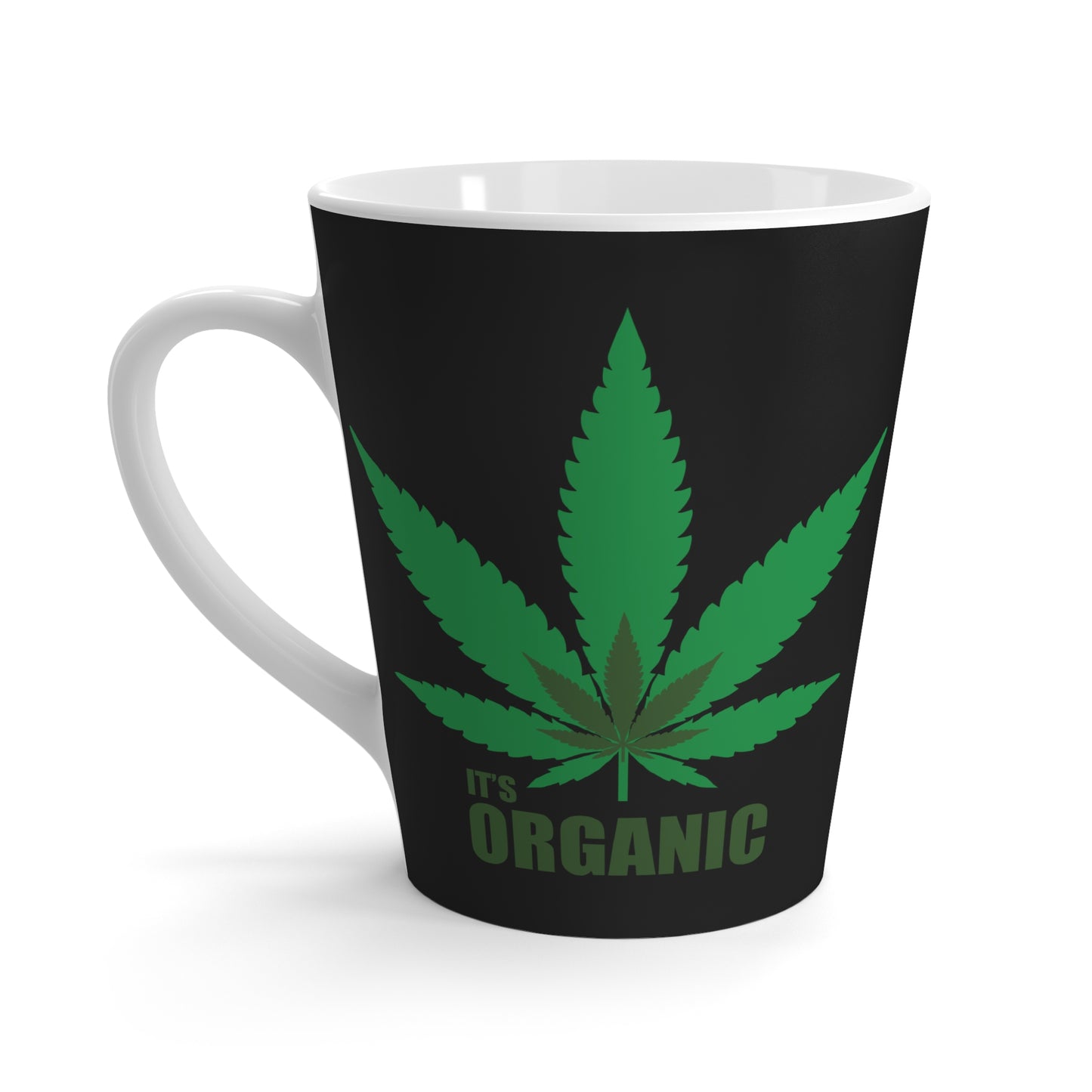 Organic Cannabis Latte Mug - Eco-Friendly Coffee Cup for Plant Lovers