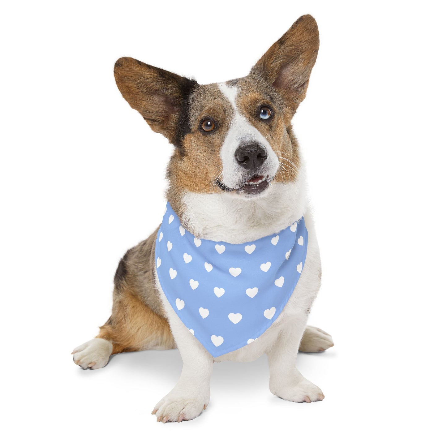 Love Heart Pattern Pet Bandana Collar for Dogs