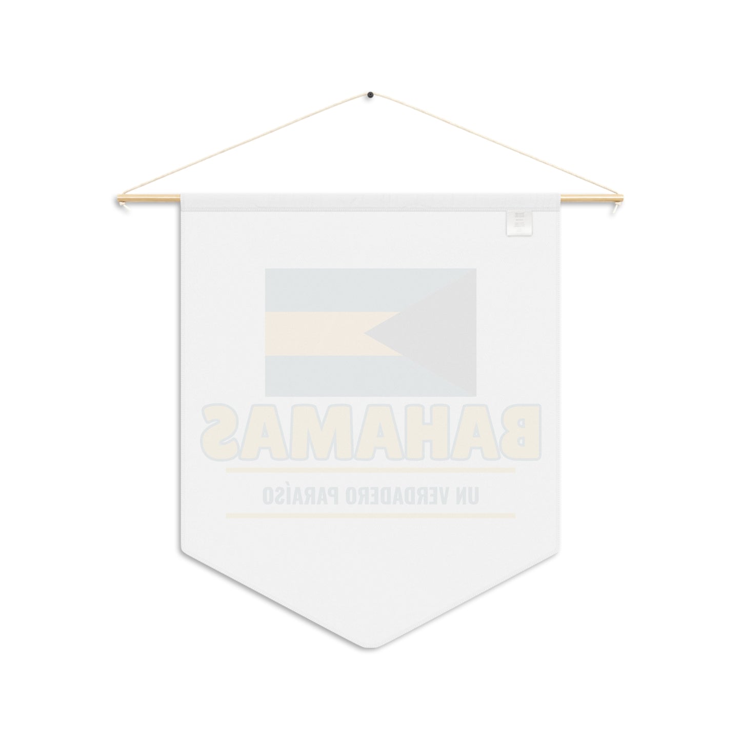 Bahamas Pennant Flag - Un Verdadero Paraíso Wall Decor